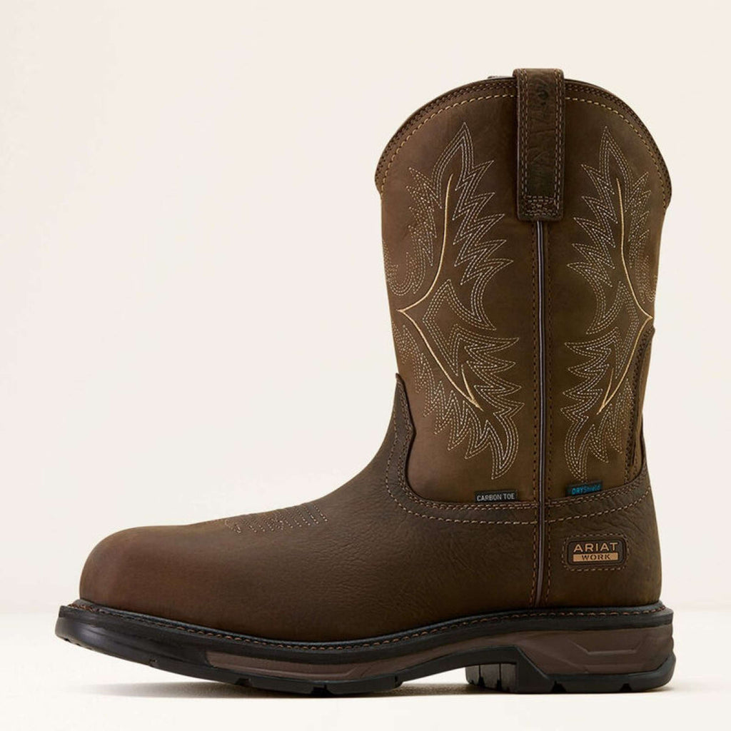 Ariat Buty kowbojskie WorkHog XT Waterproof Wide Square Carbon Toe męskie brązowe/mocha