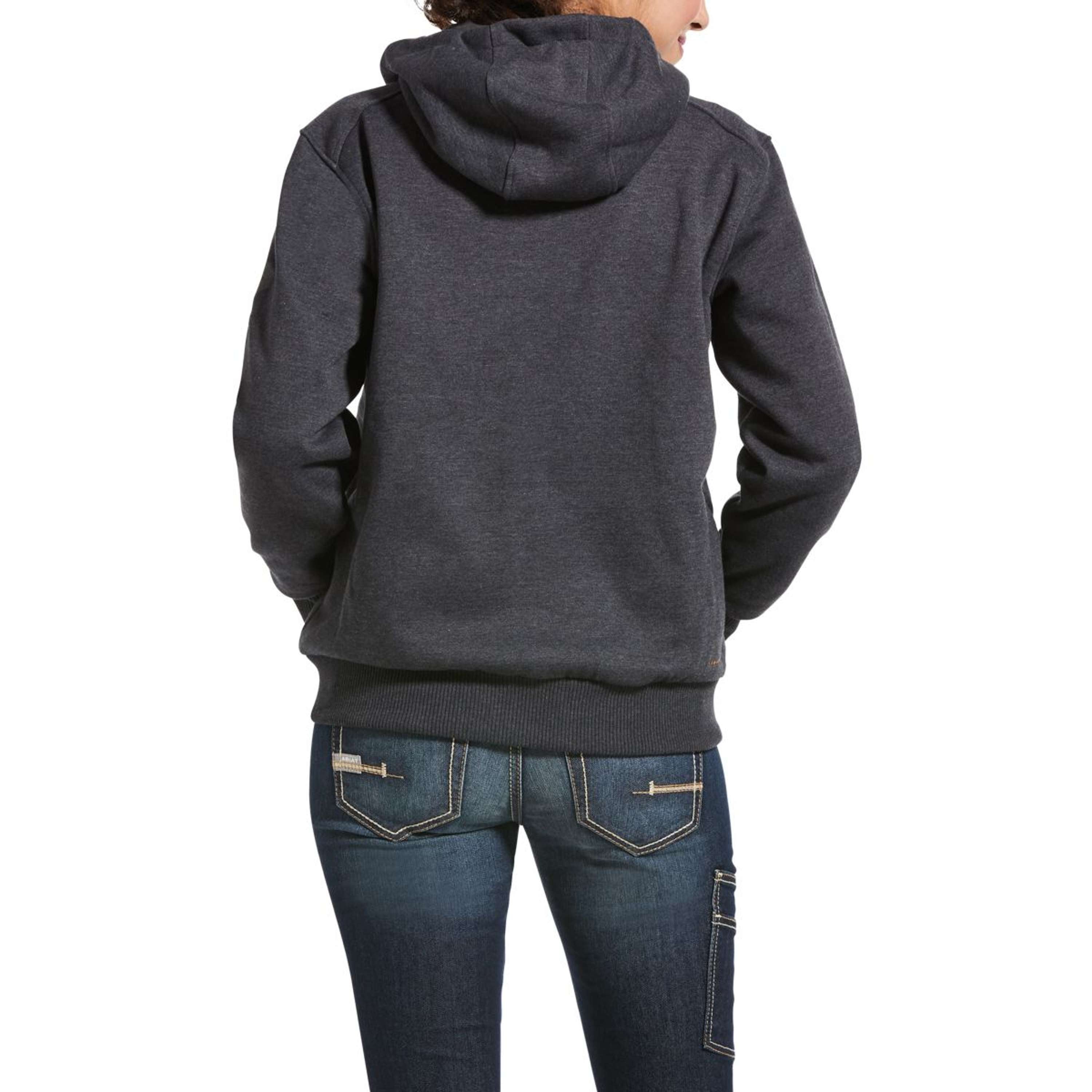 Ariat Bluza Z Kapturem I Zamkiem Rebar All Weather Damski Charcoal Heather