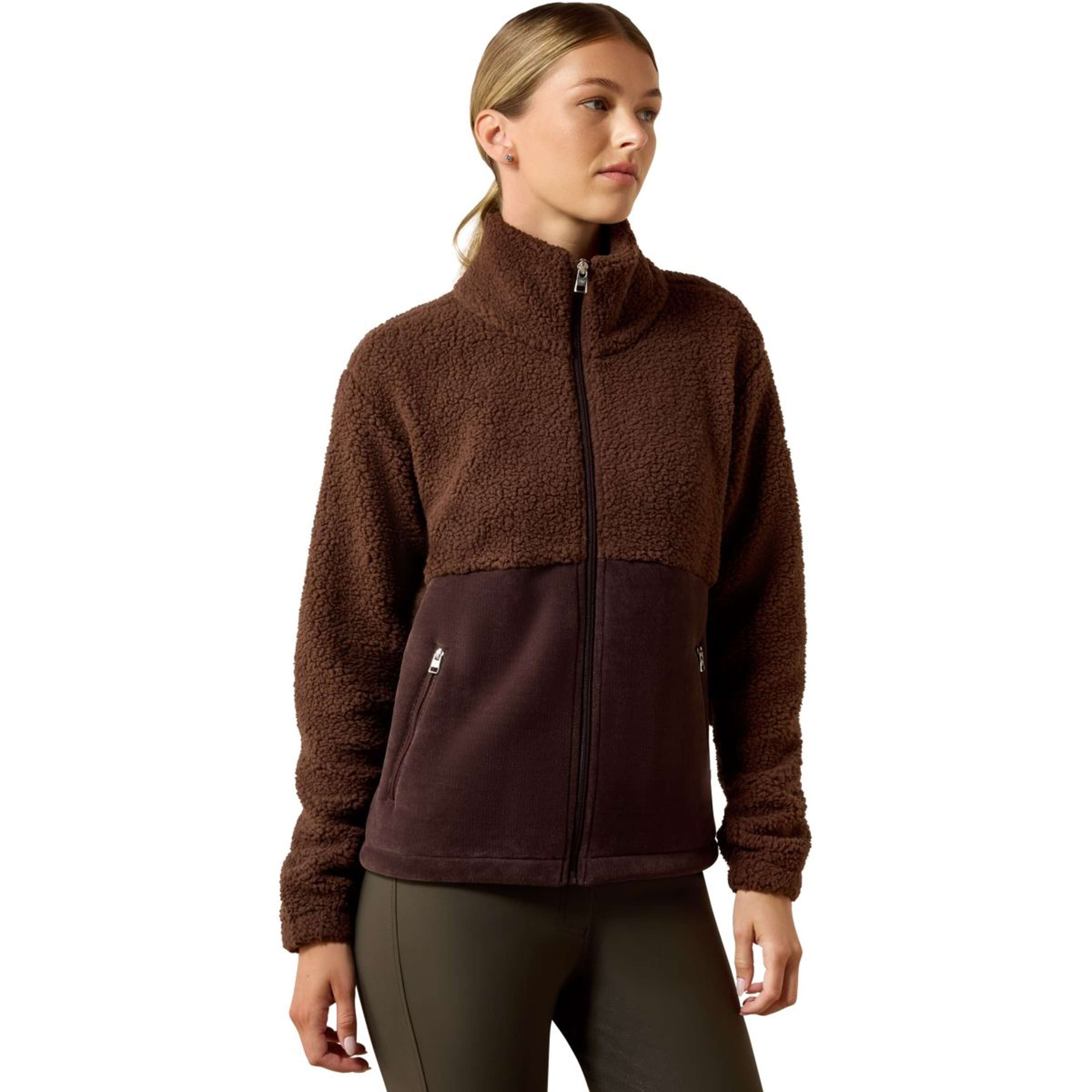 Ariat Bluza Z Kapturem I Zamkiem Laviolette Damski Chocolate Plum