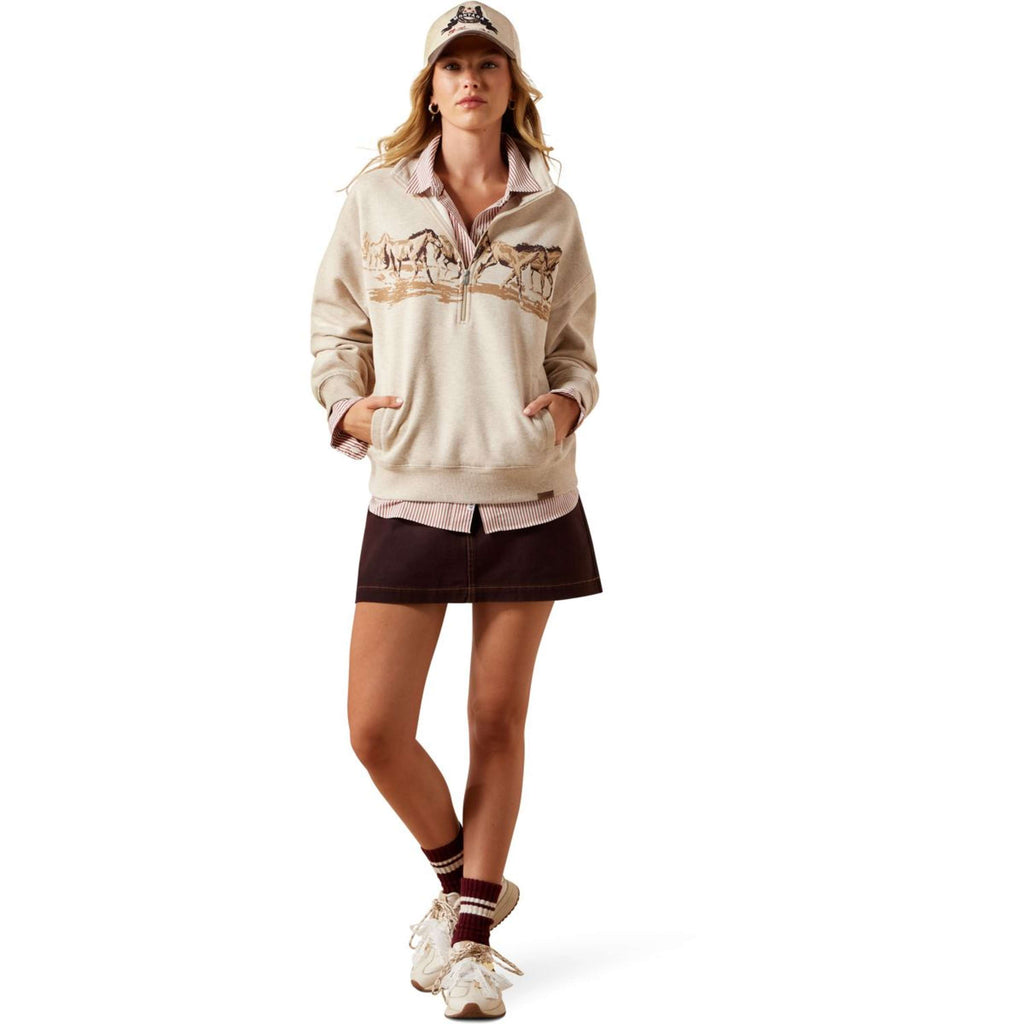 Ariat Sweter Running Wild Damski Owsiany