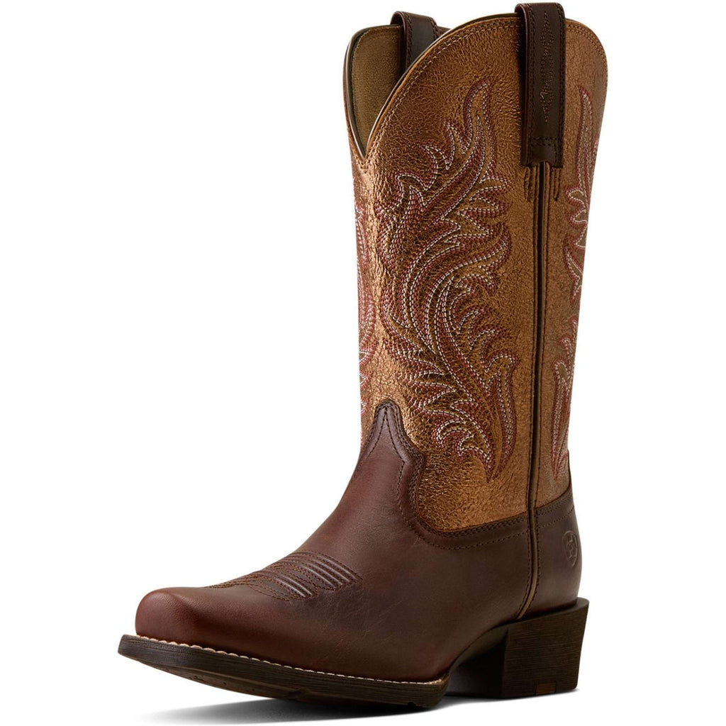 Kowbojki damskie Ariat Round Up NcToe, kolor espresso