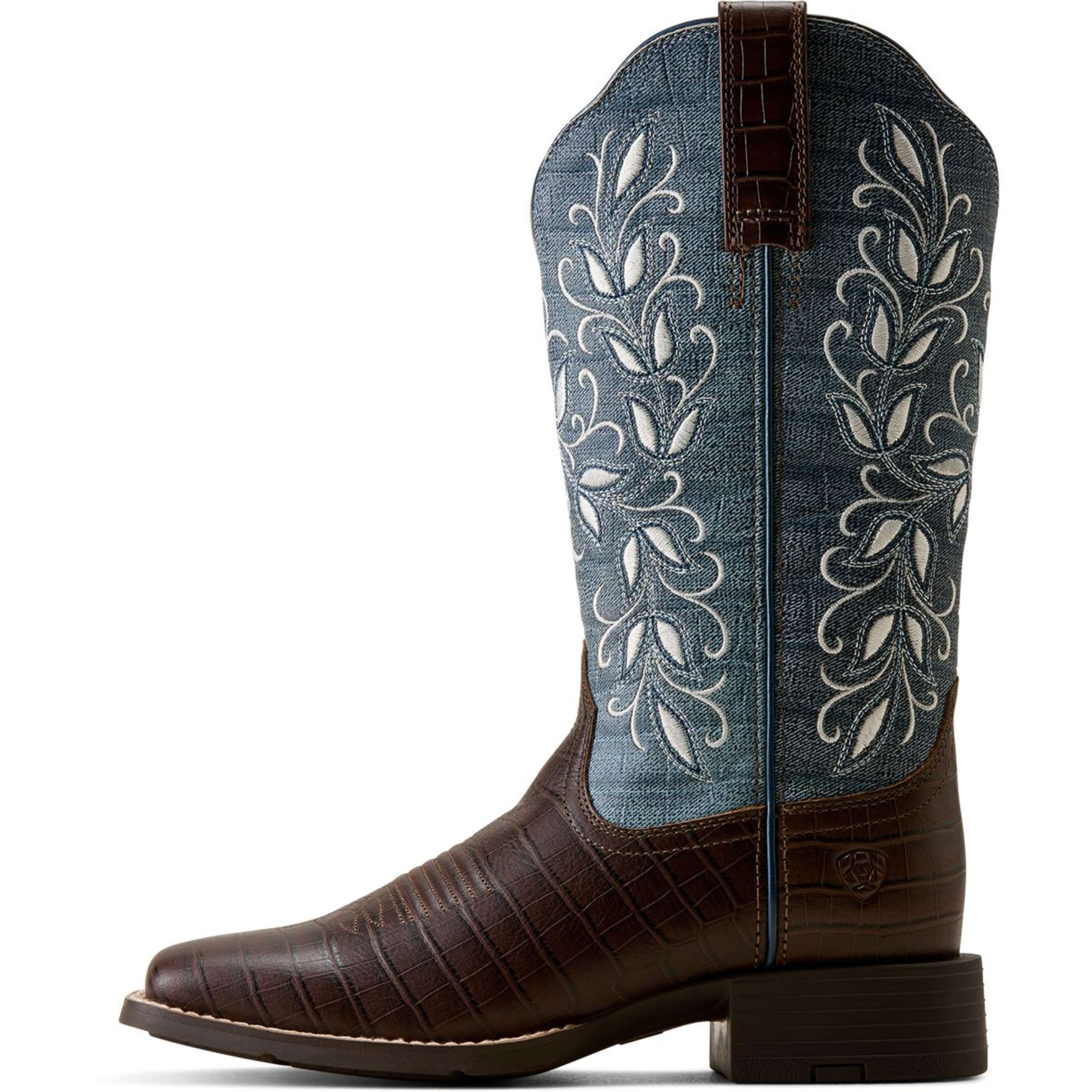 Damskie kowbojki Ariat Round Up Holly Chocolate Croc
