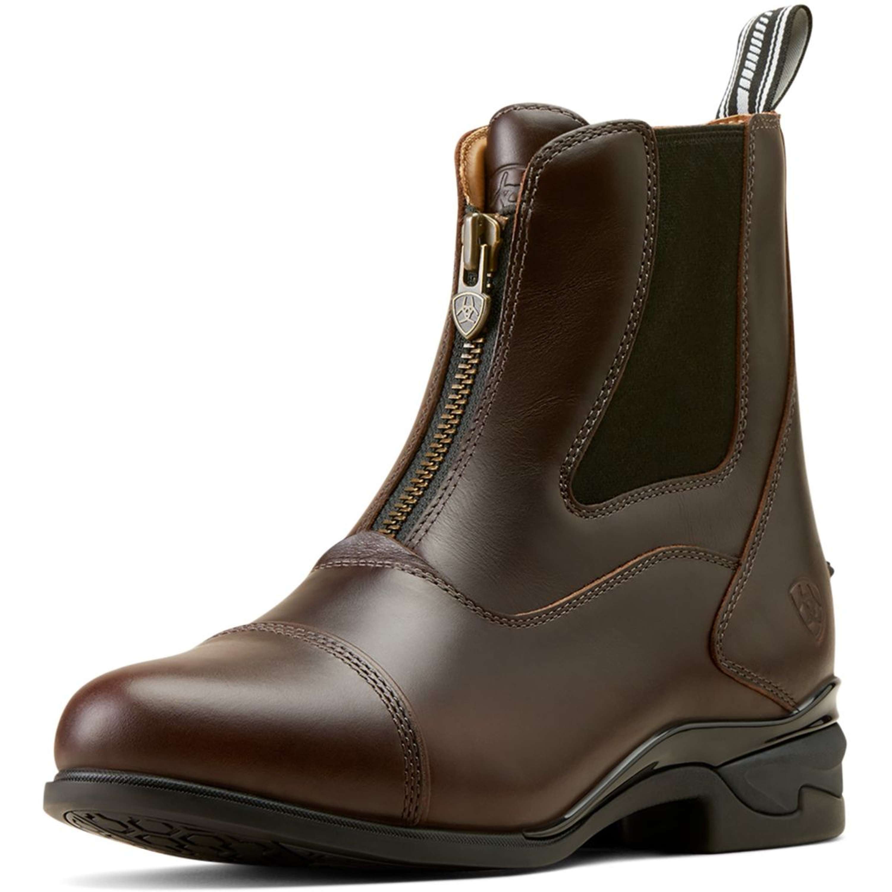 Ariat Jodhpury Devon Zip Damski Waxed Chocolate