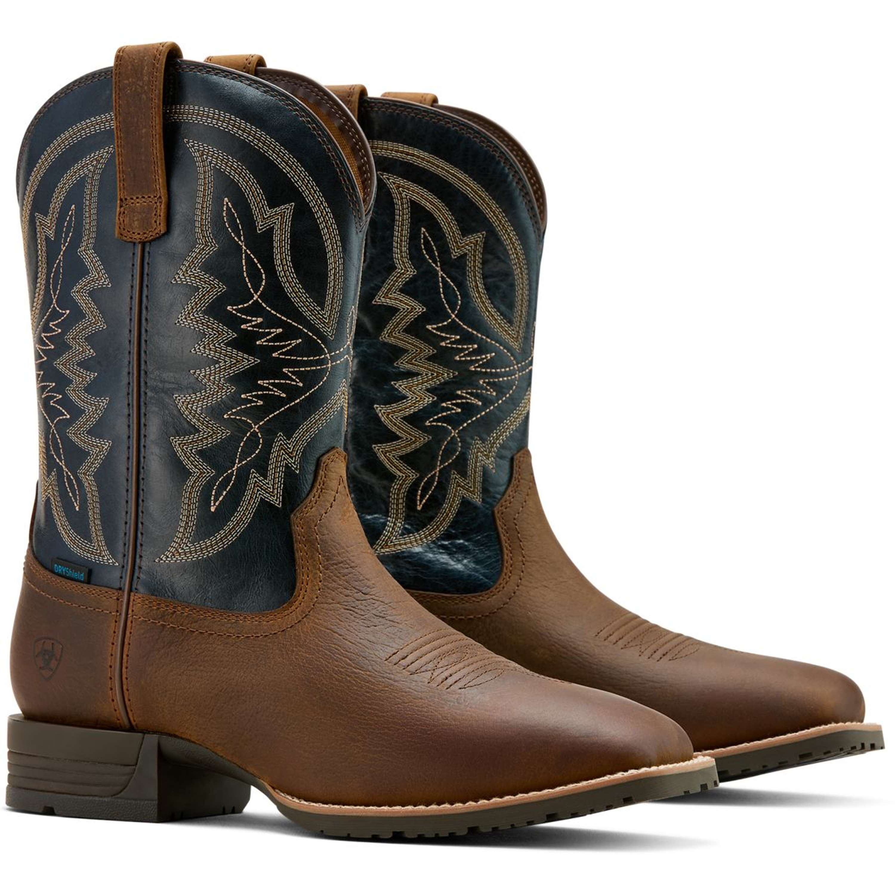 Ariat Kowbojki Hybrid Ranchwork H2O Męskie Tavern Taupe/Dark Denim