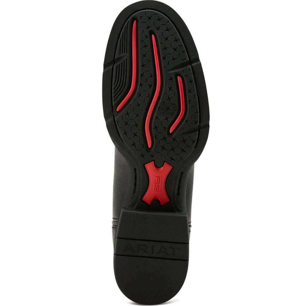 Ariat Kowbojki Round Up Stretchfit Damski Black Deertan/Garnet Emboss