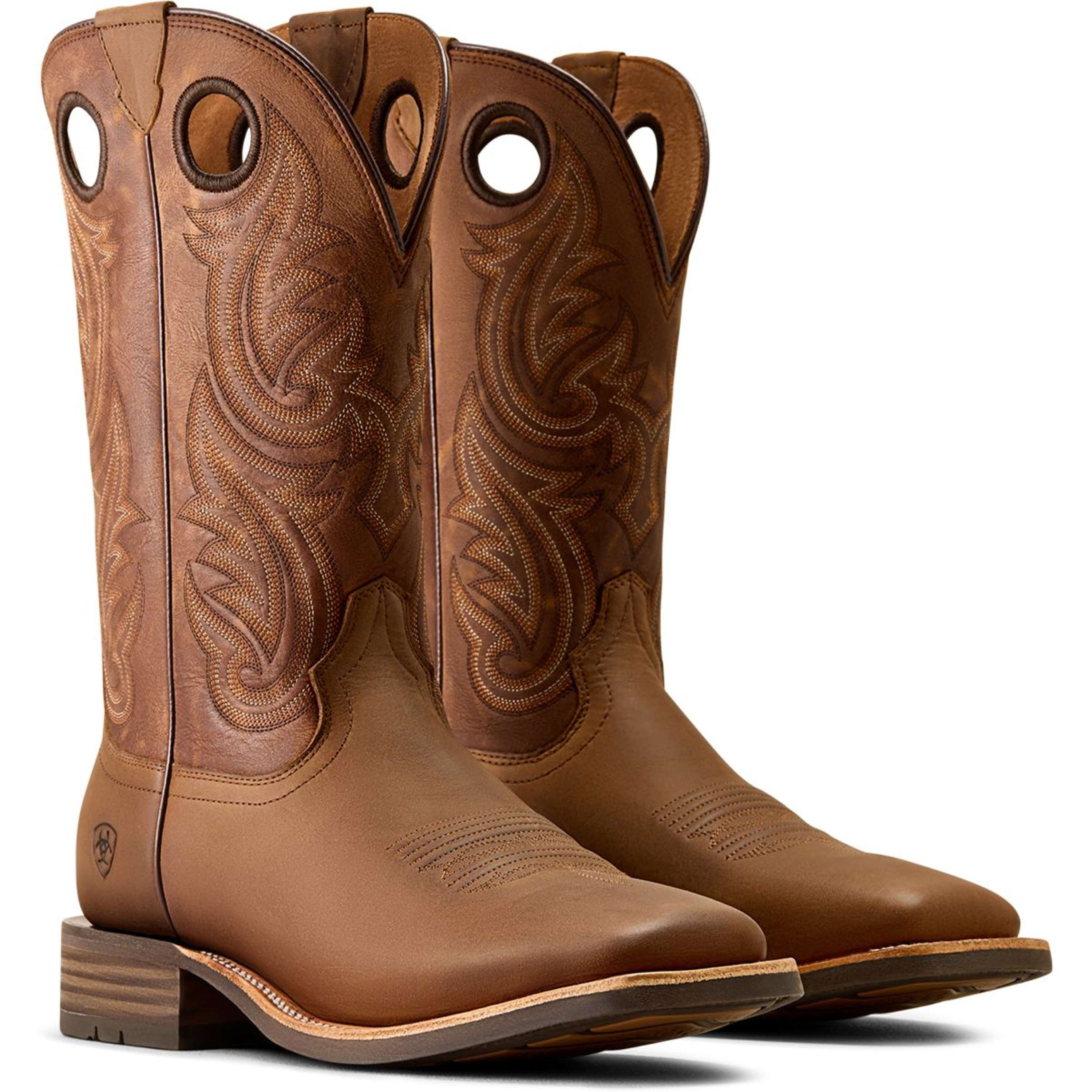 Ariat Kowbojki Męskie Highland Toughstock Distressed Brown/Tack Room Brown