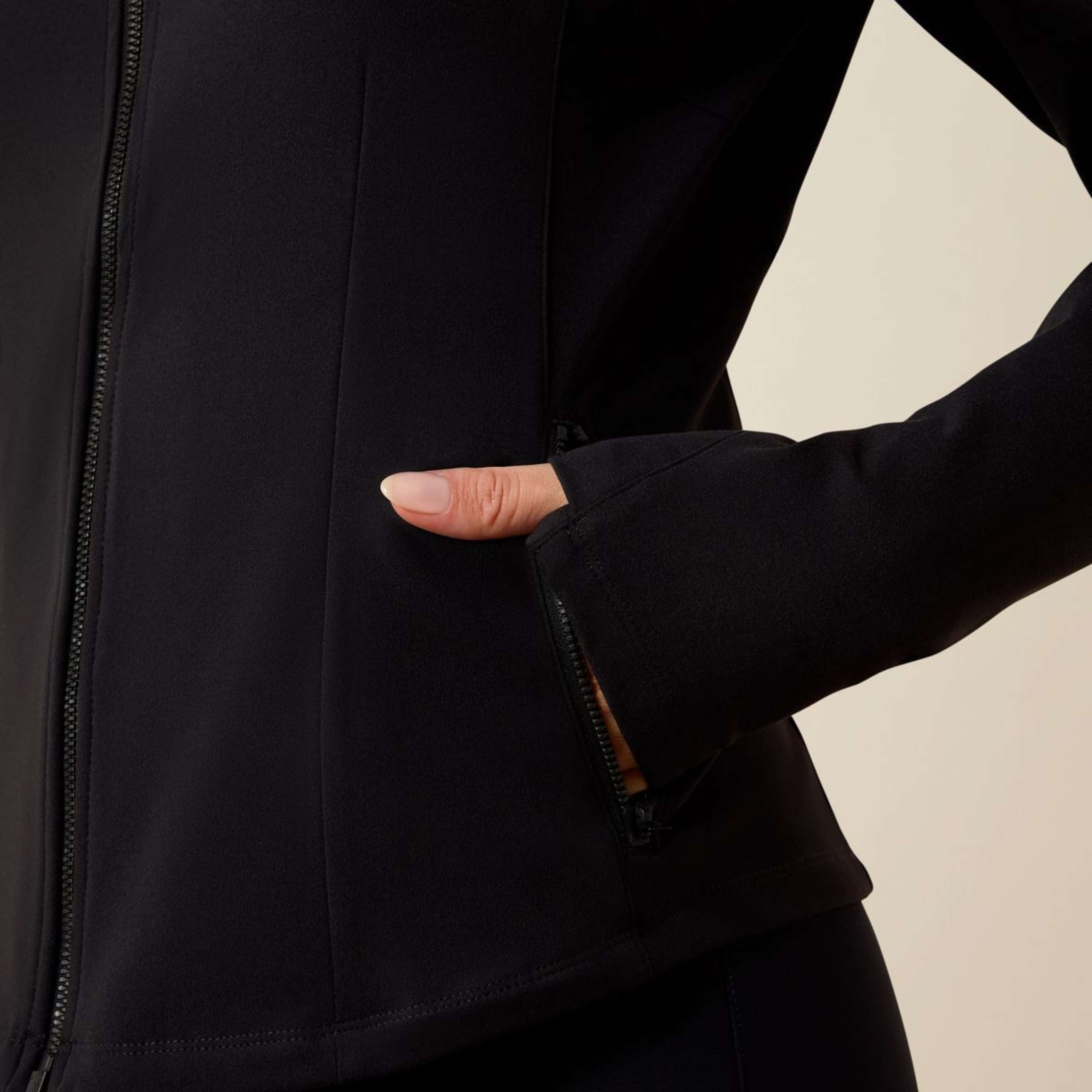 Ariat Bluza Z Kapturem I Zamkiem Solveil Full Zip Damski Czarny