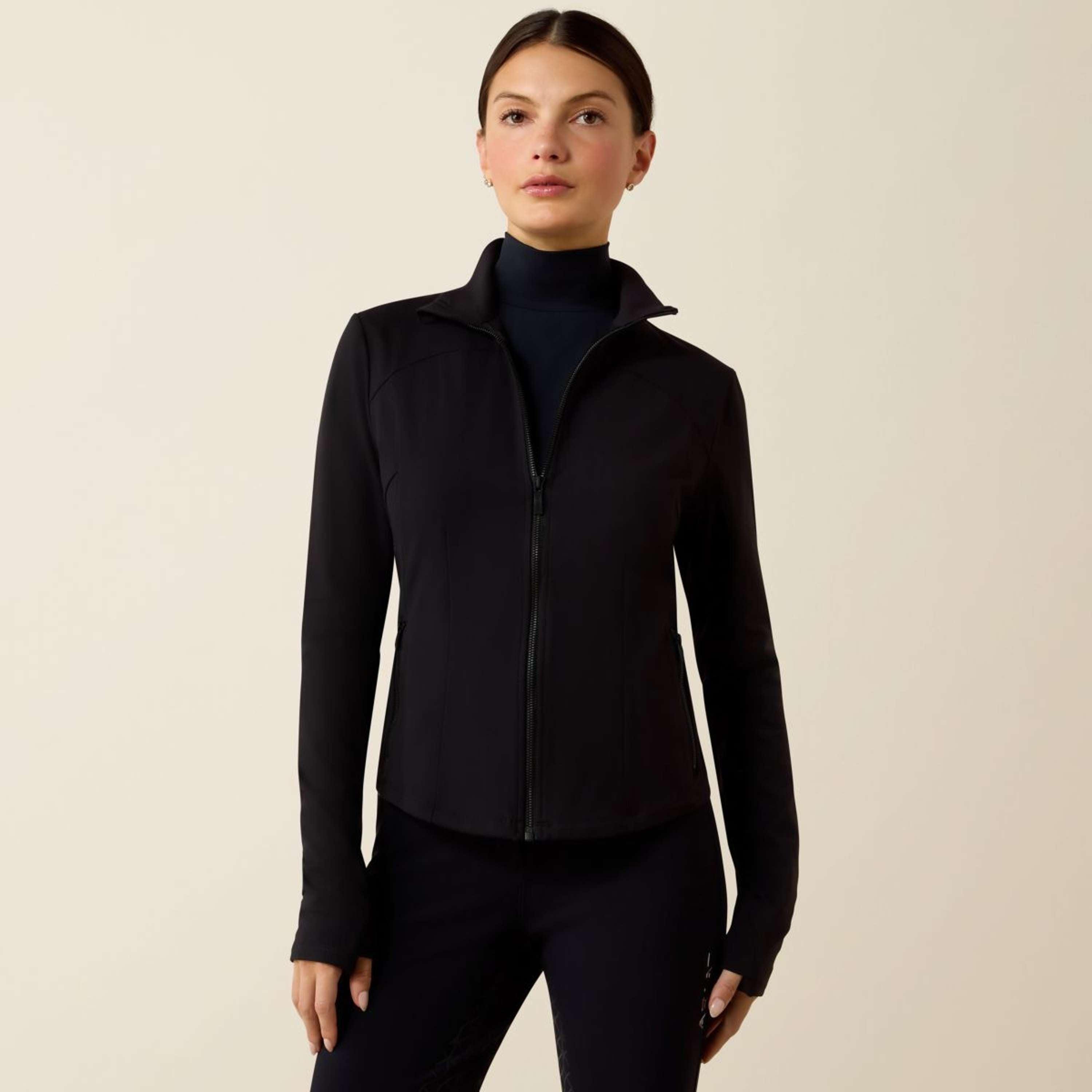Ariat Bluza Z Kapturem I Zamkiem Solveil Full Zip Damski Czarny
