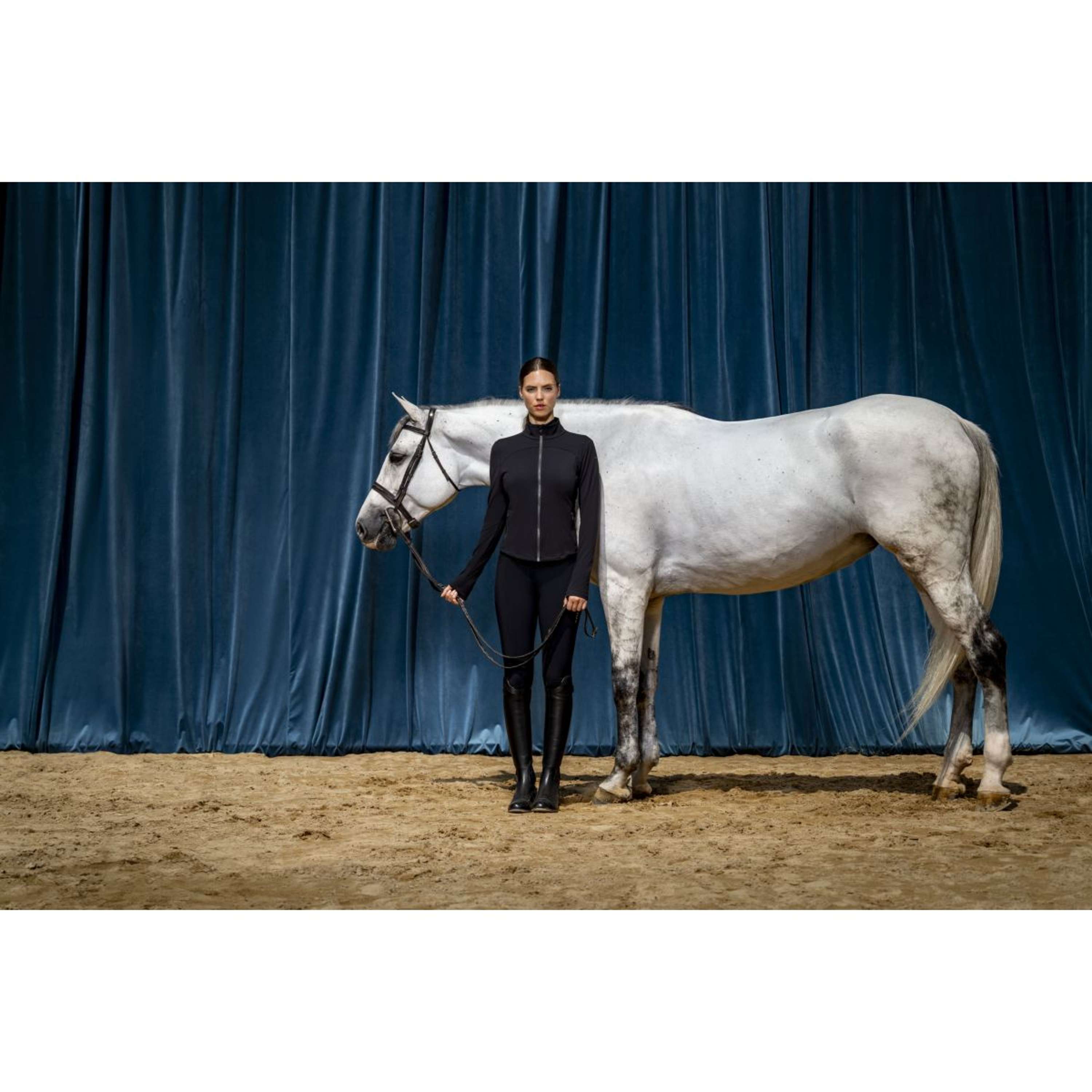 Ariat Bluza Z Kapturem I Zamkiem Solveil Full Zip Damski Czarny