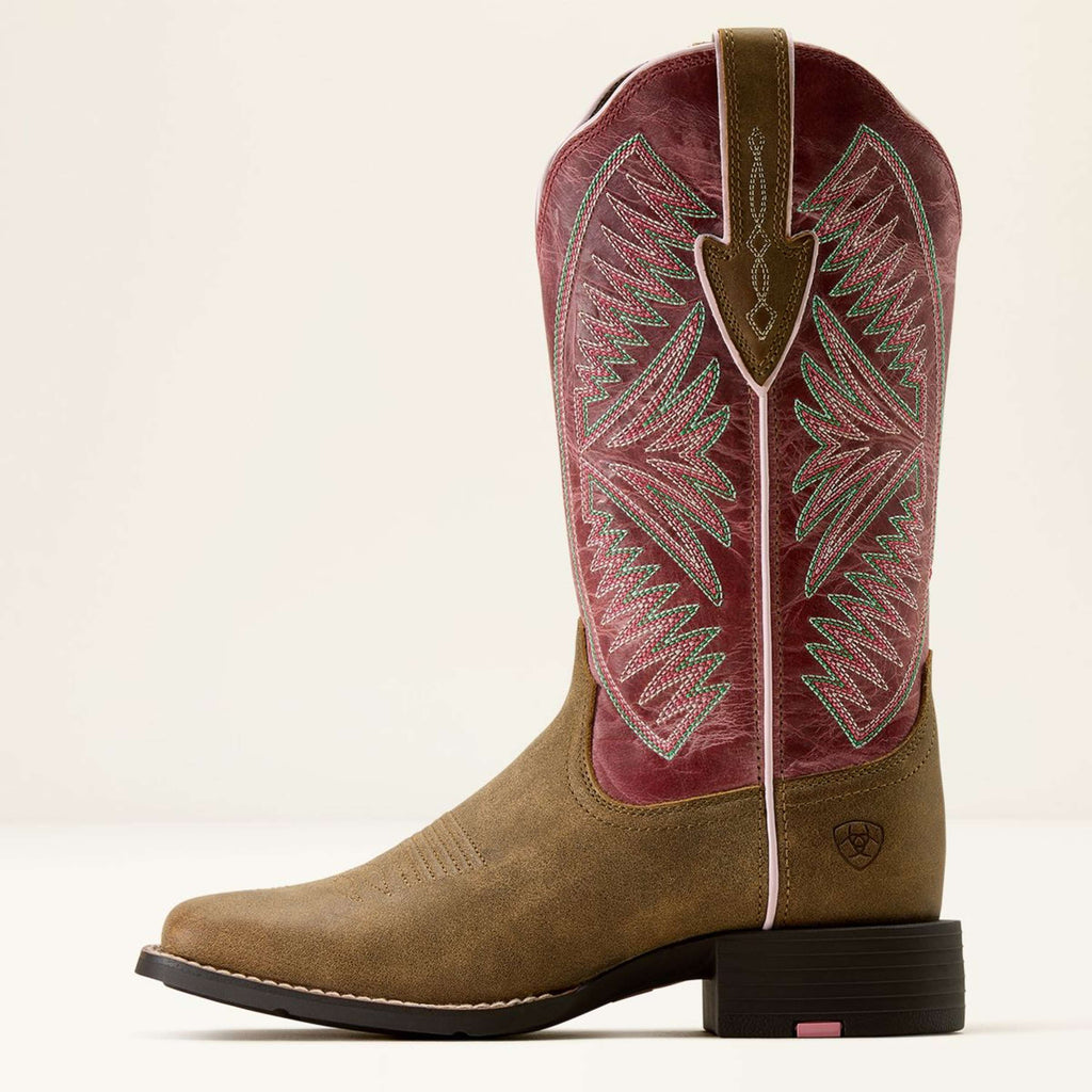 Kowbojki damskie Ariat Round Up Ruidoso Brown Bomber/Dusty Rose