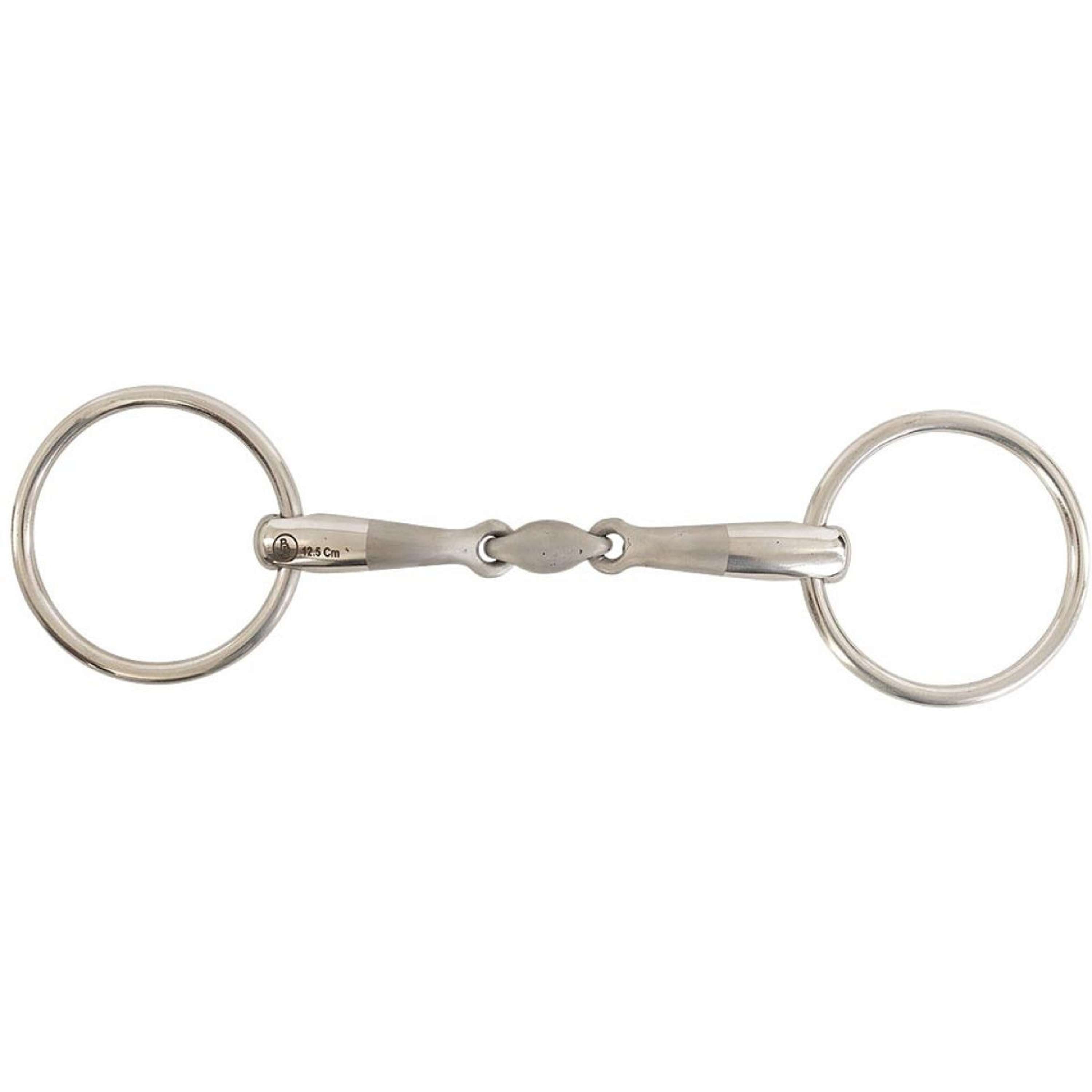 BR Wędzidło z ruchomymi kółkami Satin Sense Podwójnie łamany 16mm