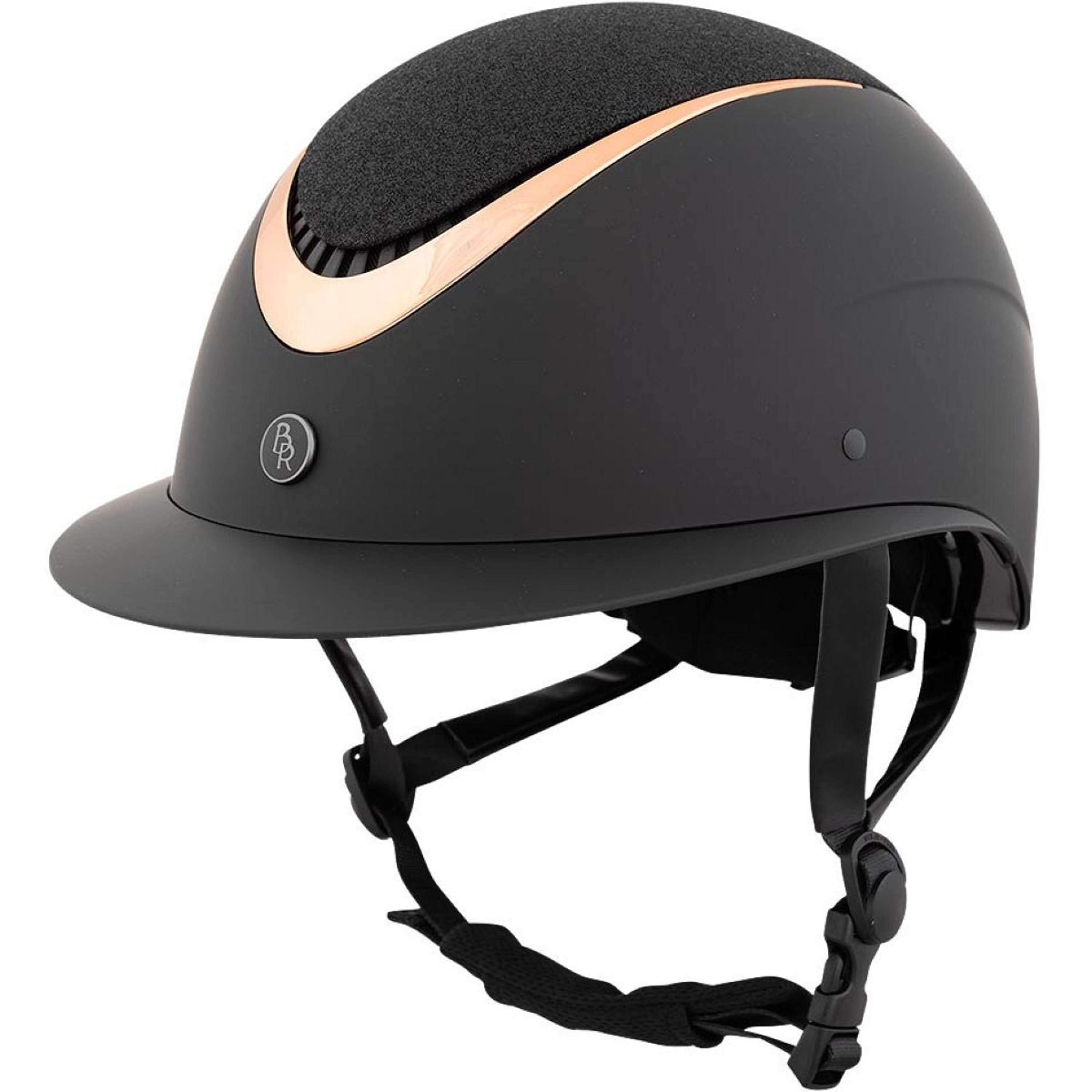 Kask jeździecki BR Theta Plus Painted Glitter czarny/różowy