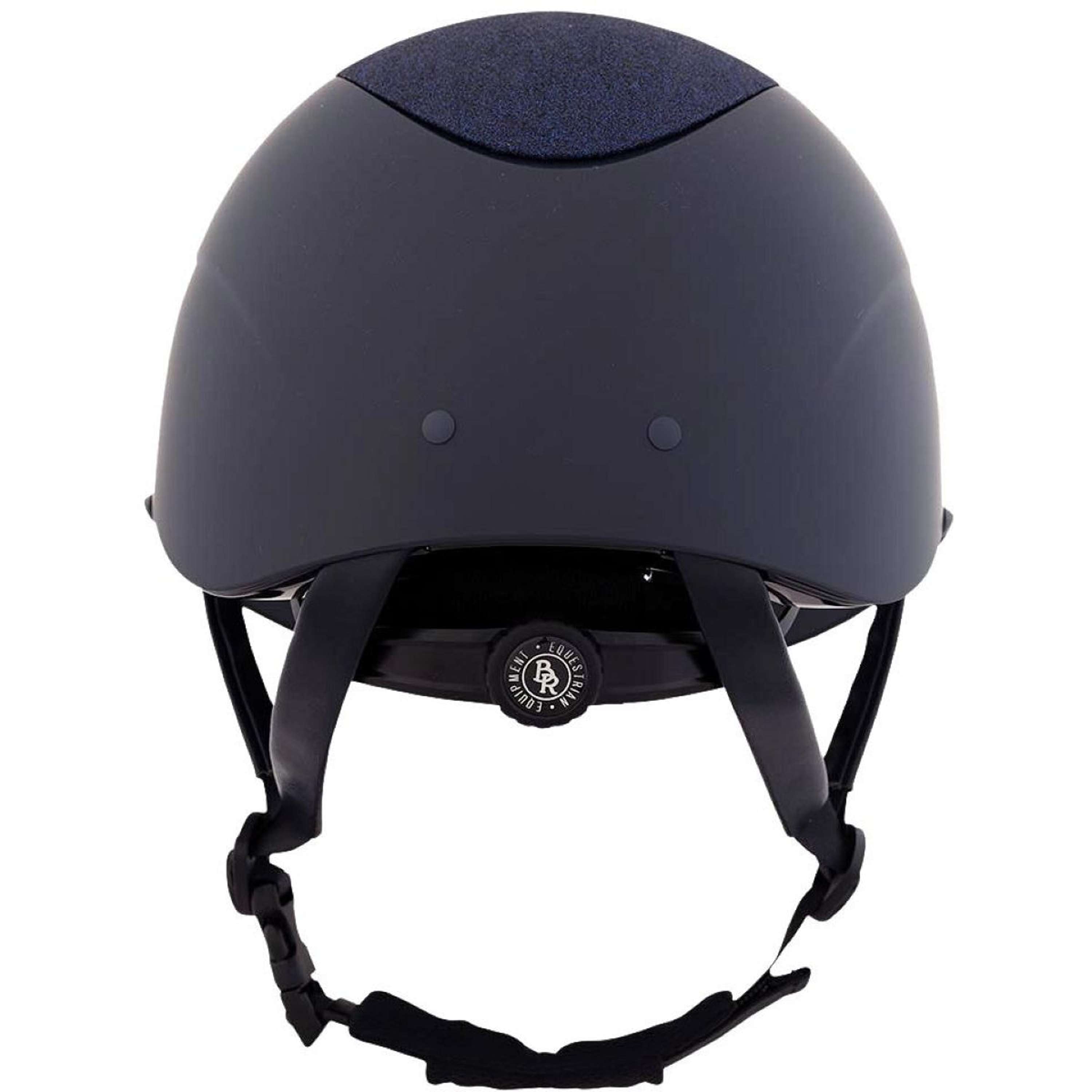 BR Kask Jeździecki Theta Plus Painted Glitter Granatowy/Różowy