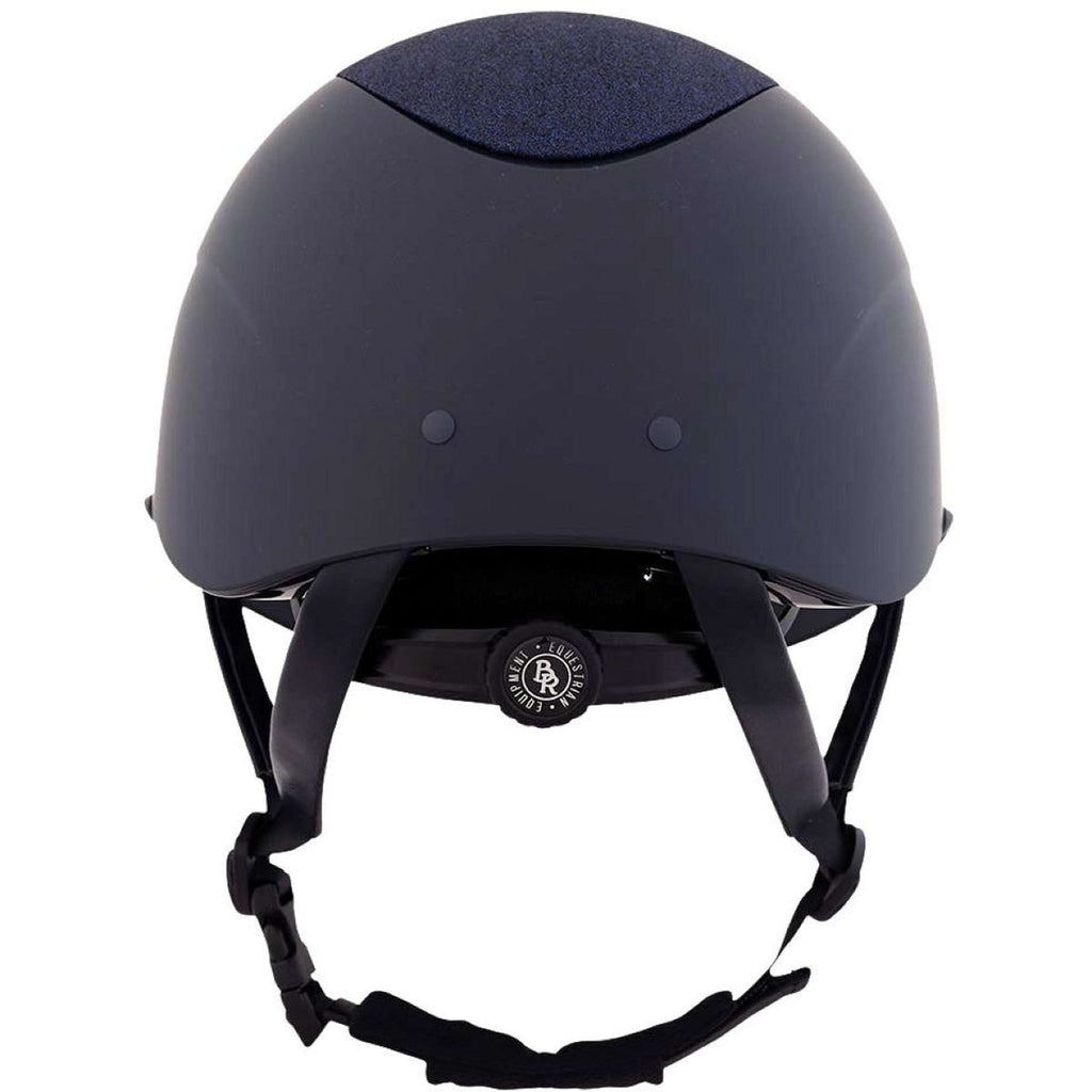 BR Kask jeździecki Theta Plus Painted Glitter granatowy/różowy