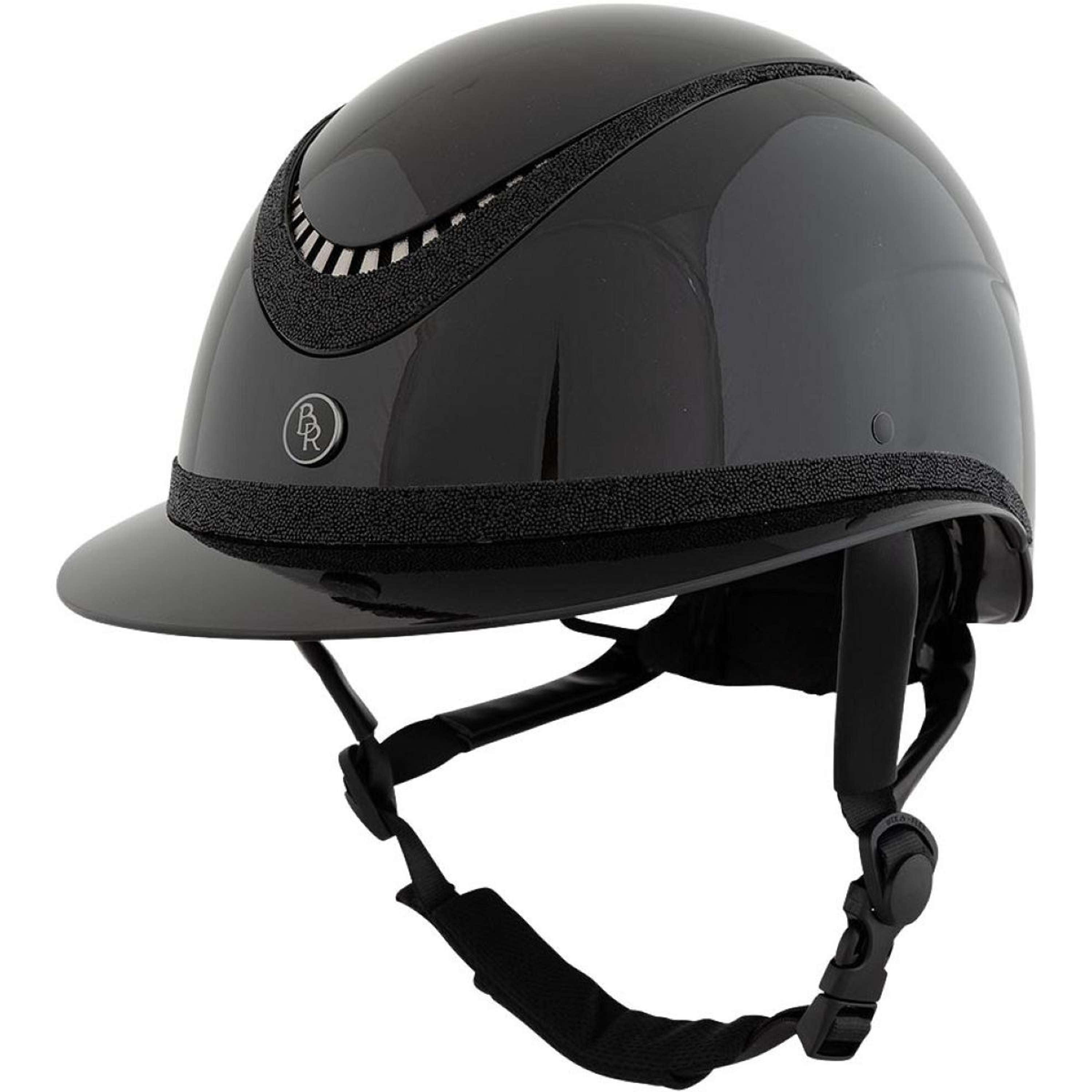 Kask jeździecki BR Theta Radiant czarny/stalowoszary