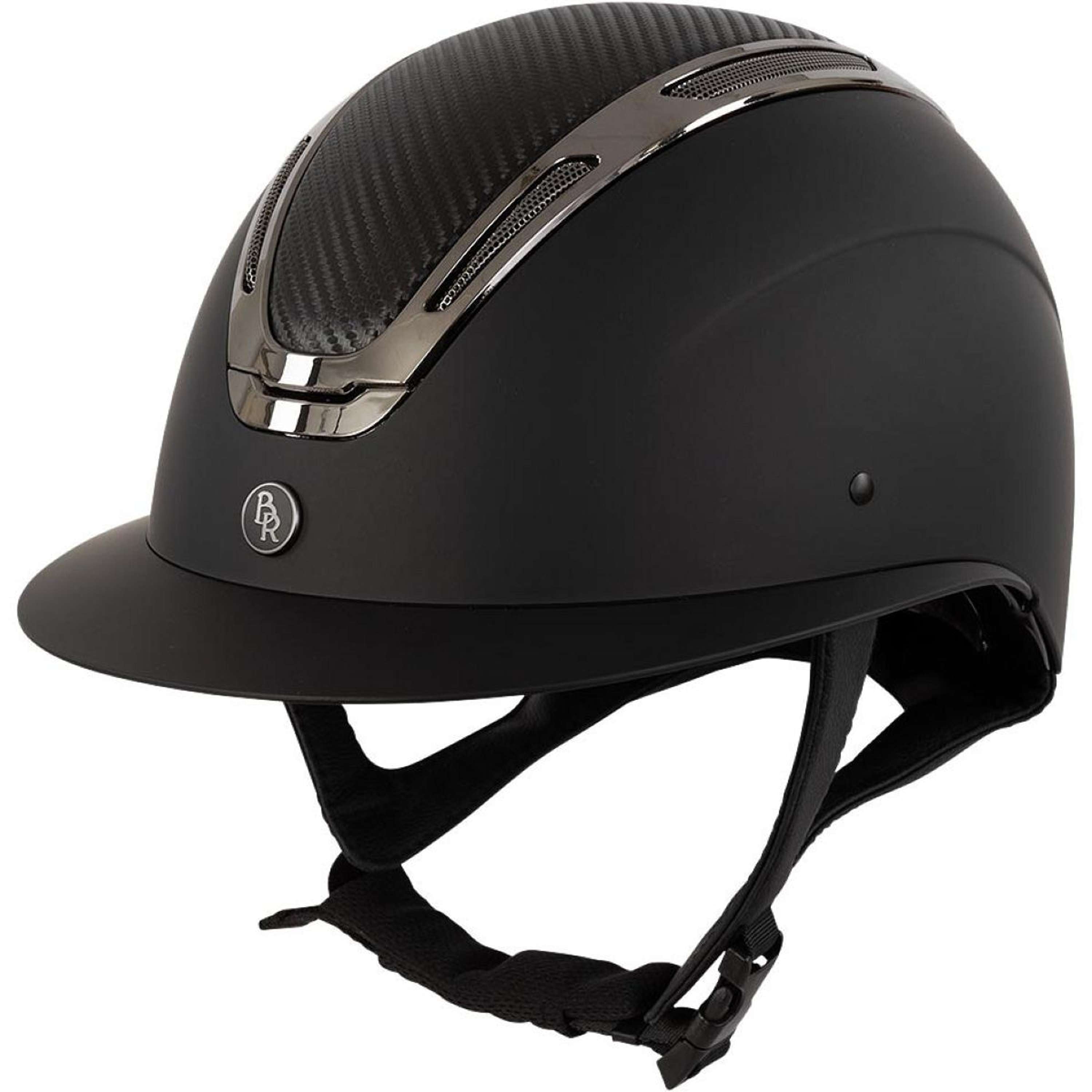 BR Kask Jeździecki Zeta Sport Czarny/Stalowoszary