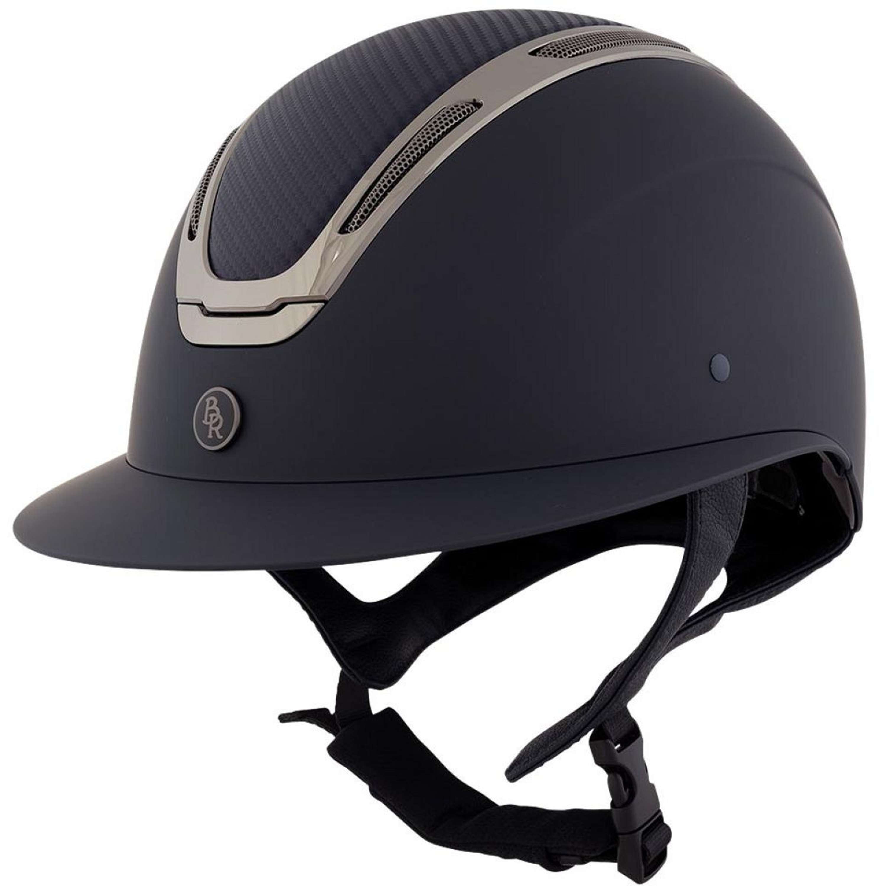 Kask jeździecki BR Zeta Sport granatowy/stalowy