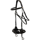BR Hackamore Thornbury Czarny - Srebrny