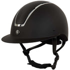 Kask jeździecki BR Omega malowany Czarny/Chromowany