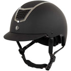 Kask jeździecki BR Lambda brokat czarny/stalowoszary