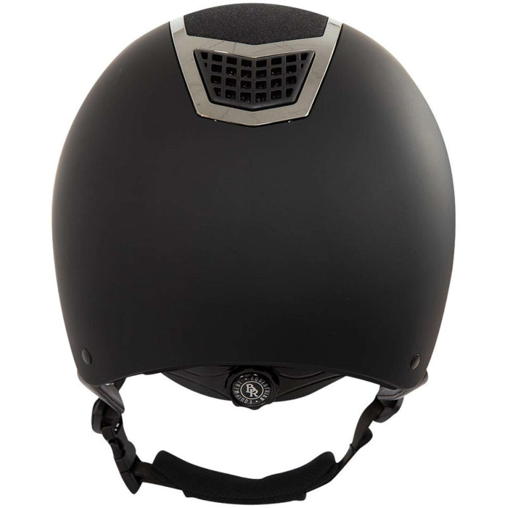 Kask jeździecki BR Lambda brokat czarny/stalowoszary