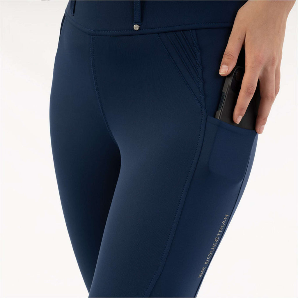 BR Legginsy Jeździeckie Krista Full Grip Pageant Blue