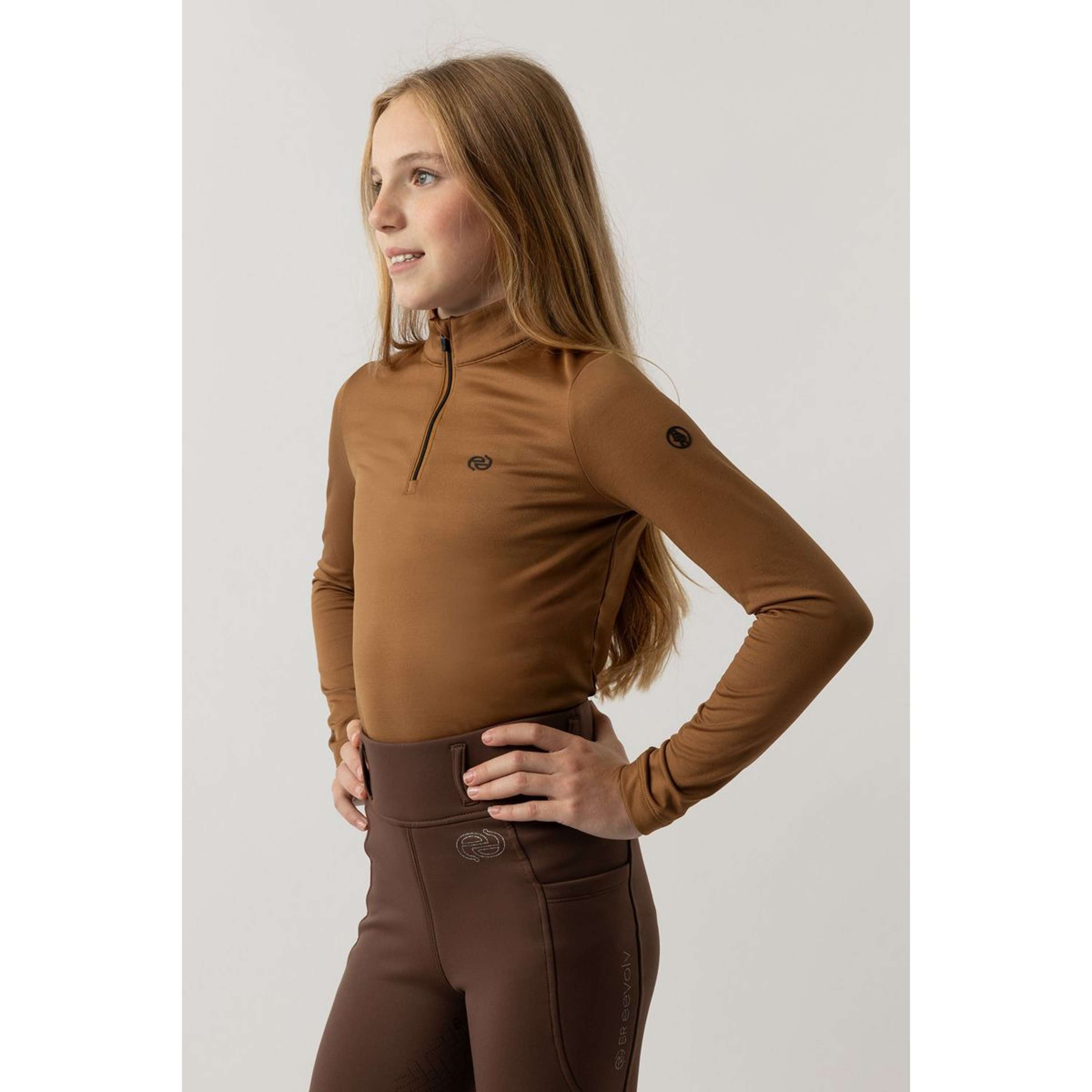 Sweter BR Eevolv Lizzy dla dzieci koniakowy ochra