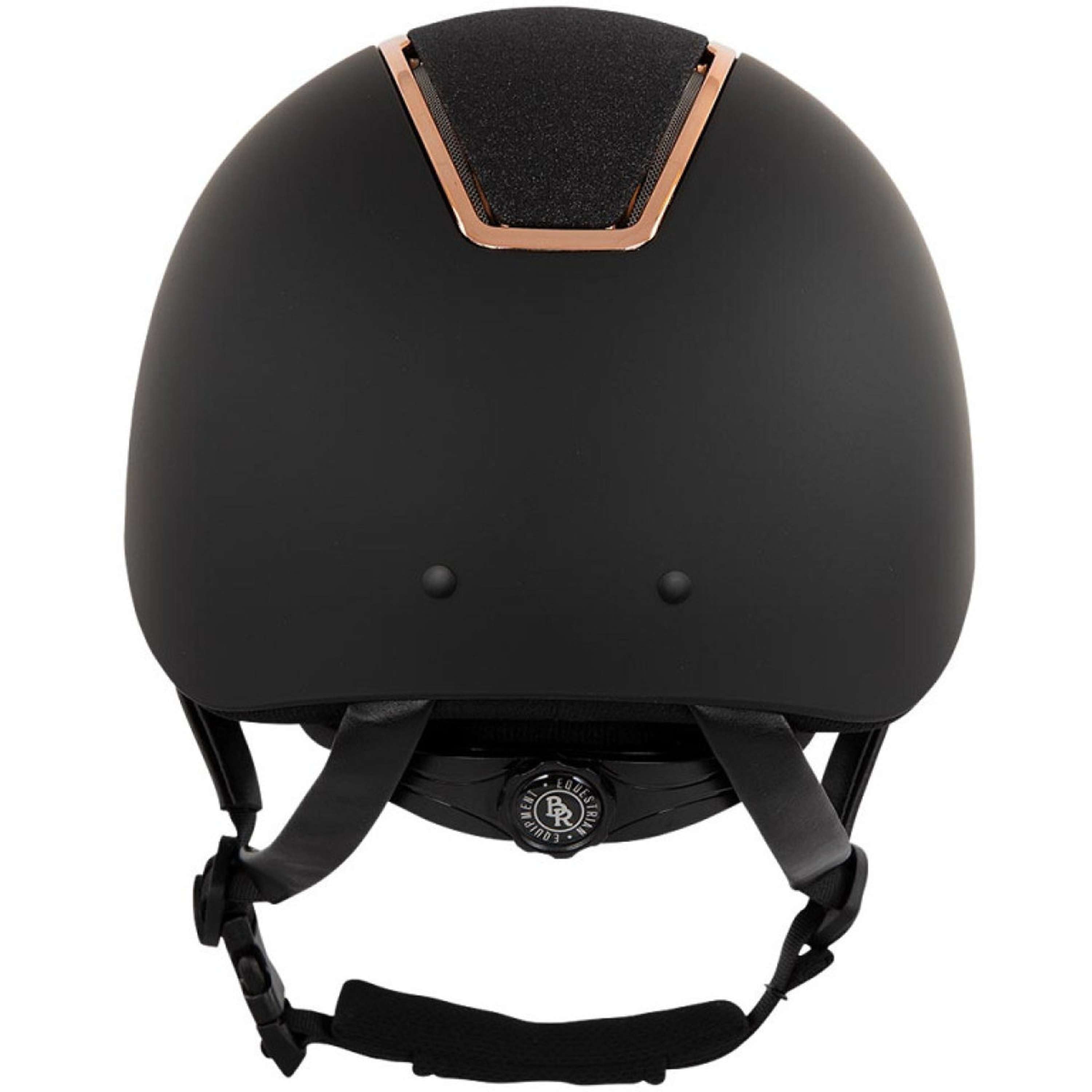 BR Kask Jeździecki Omega Painted Glitter Czarny/Różowy