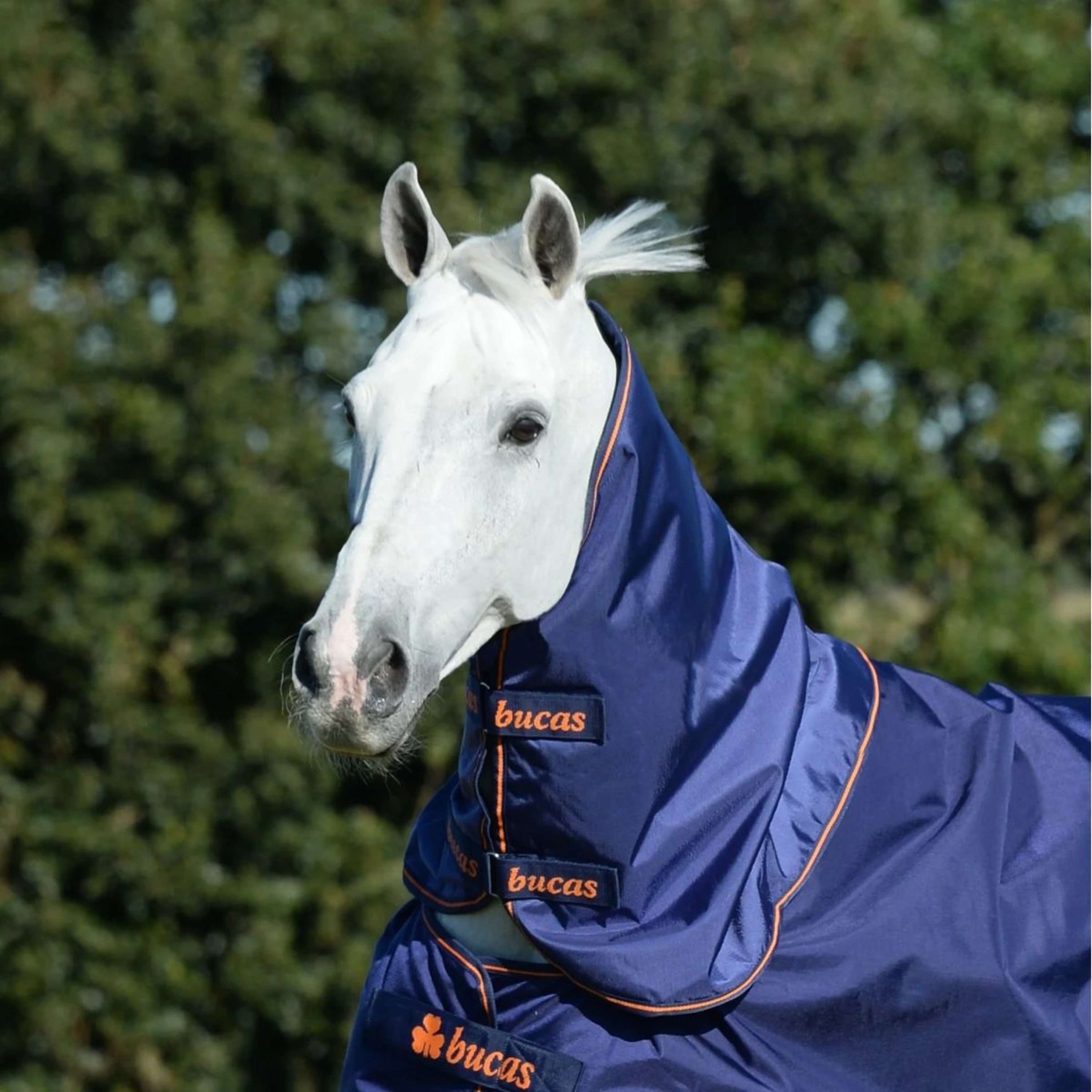 Bucas Therapy Turnout Neck Granatowy/Pomarańczowy