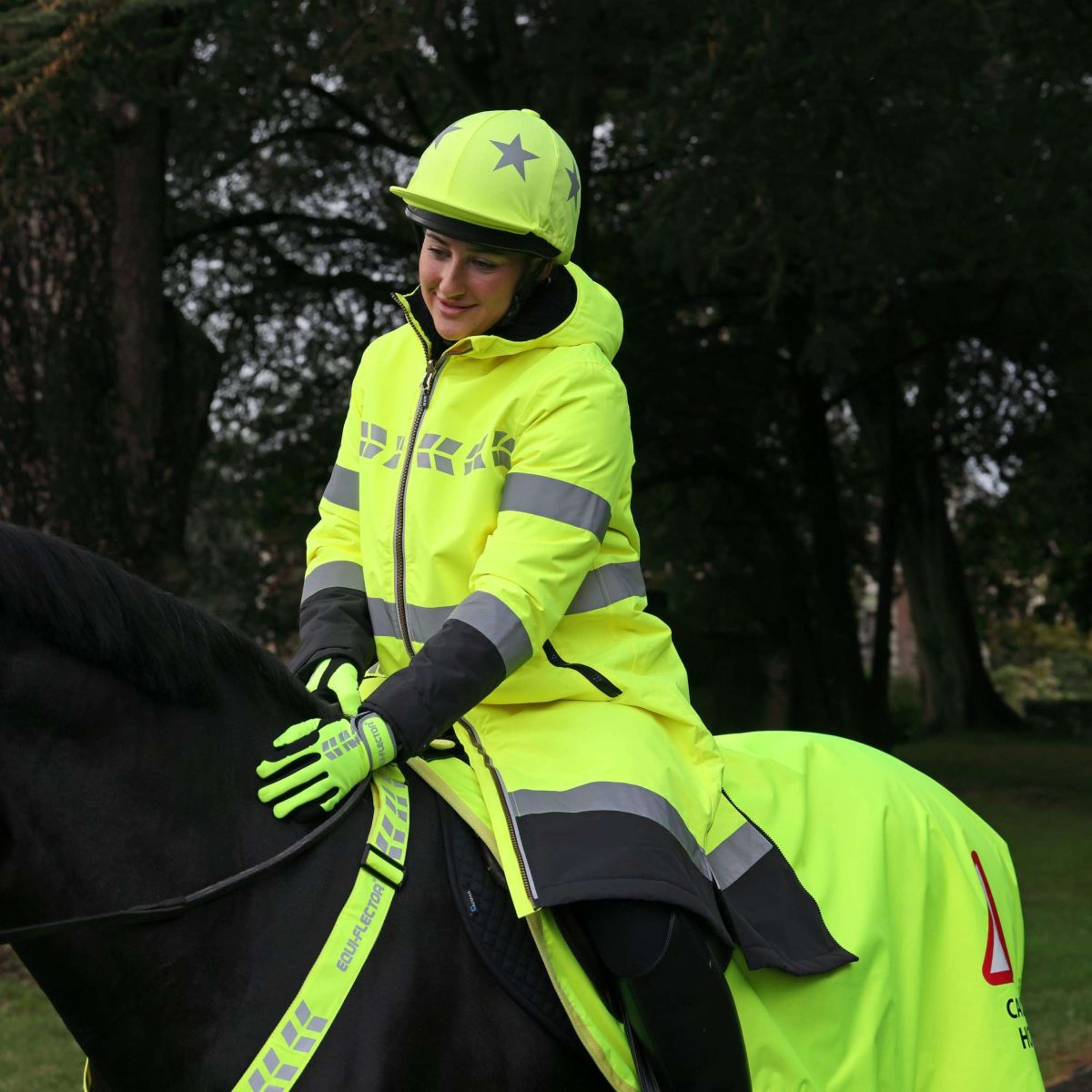 Equi-Flector by Shires Kurtka All Weather Żółty