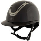BR Kask Jeździecki Zeta Serene Shine Czarny/Stalowoszary