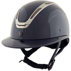BR Kask Jeździecki Zeta Serene Shine Ciemnogranatowy/Gunmetal