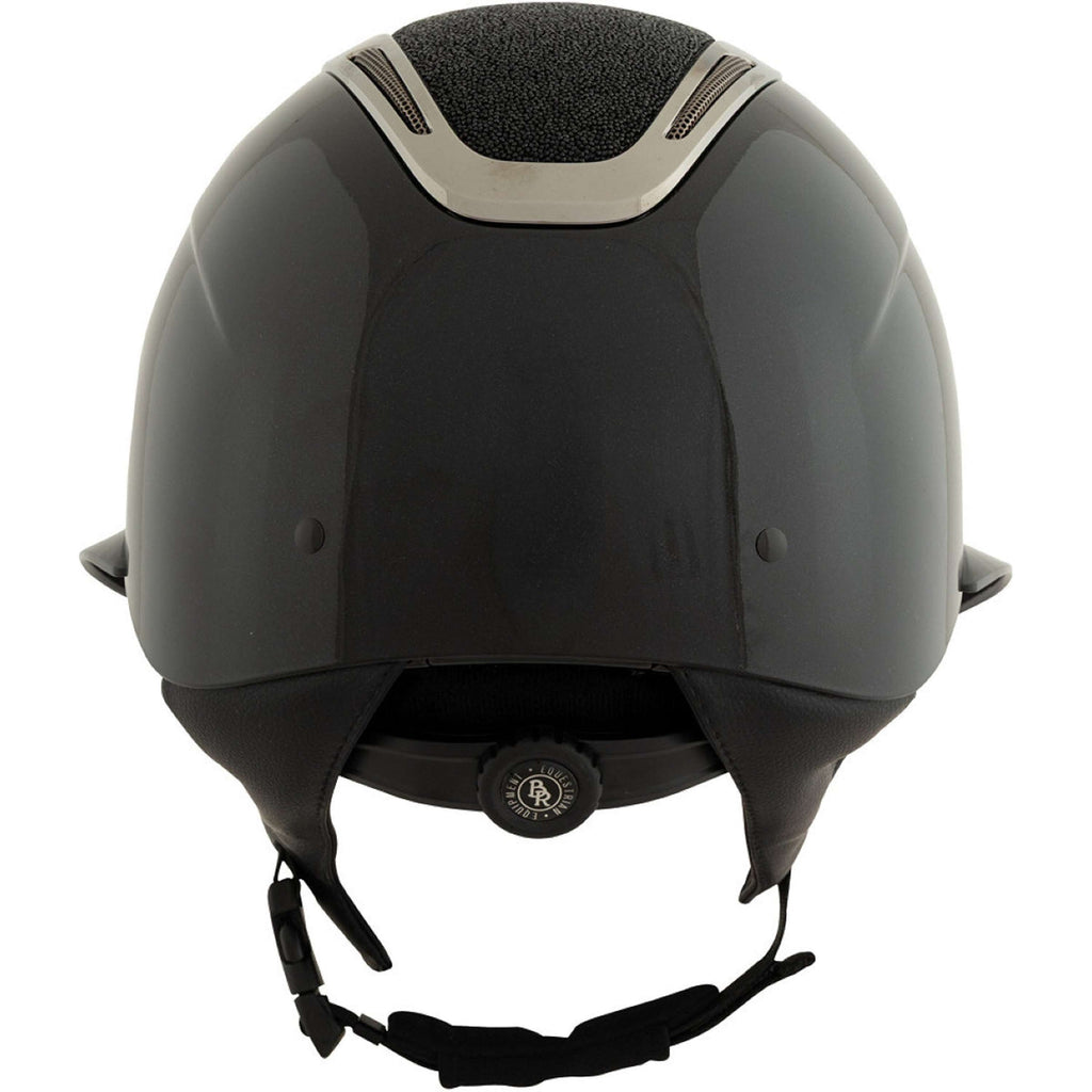 BR Kask Jeździecki Zeta Lumina Polo Czarny/Stalowoszary
