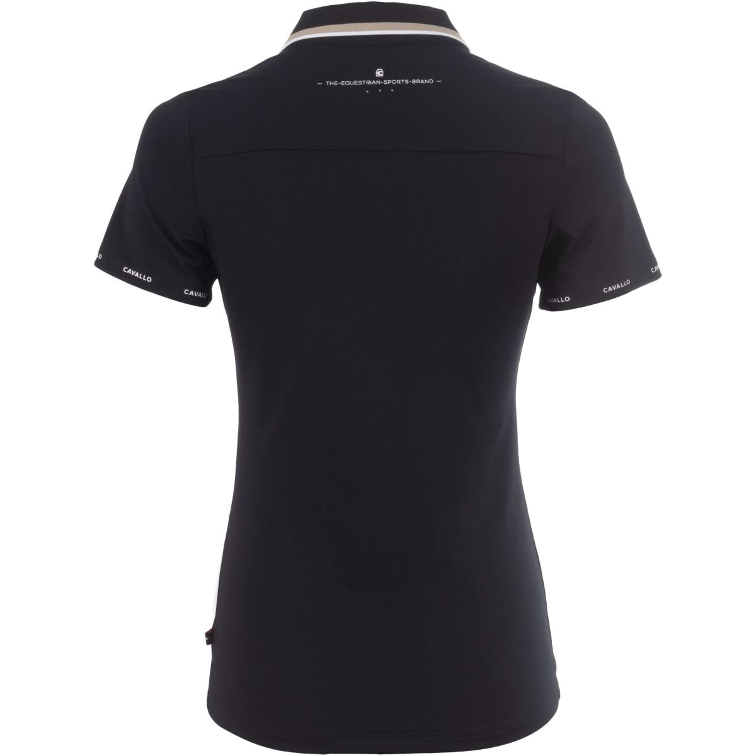 Cavallo Poloshirt CavalPique V Neck Czarny