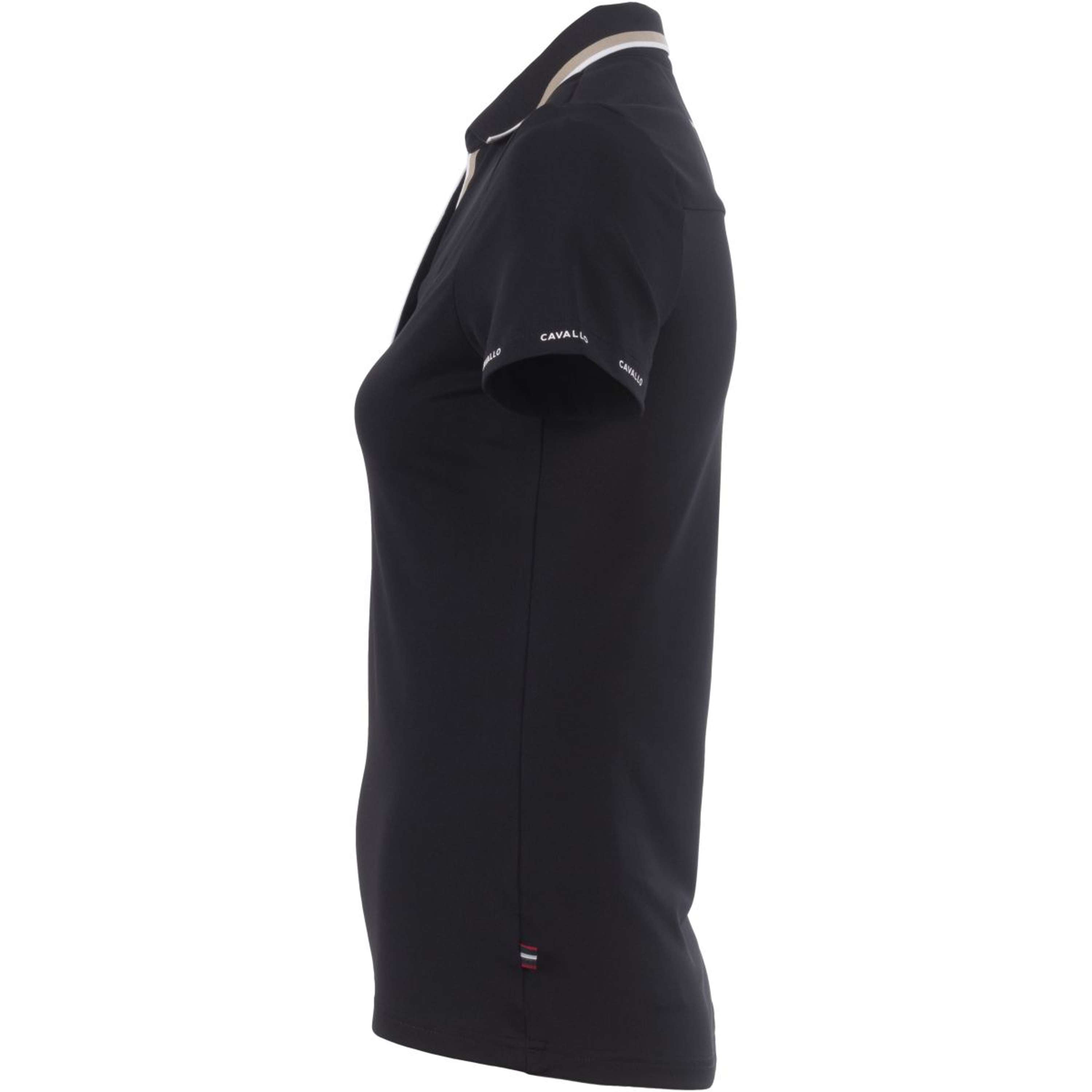 Cavallo Poloshirt CavalPique V Neck Czarny