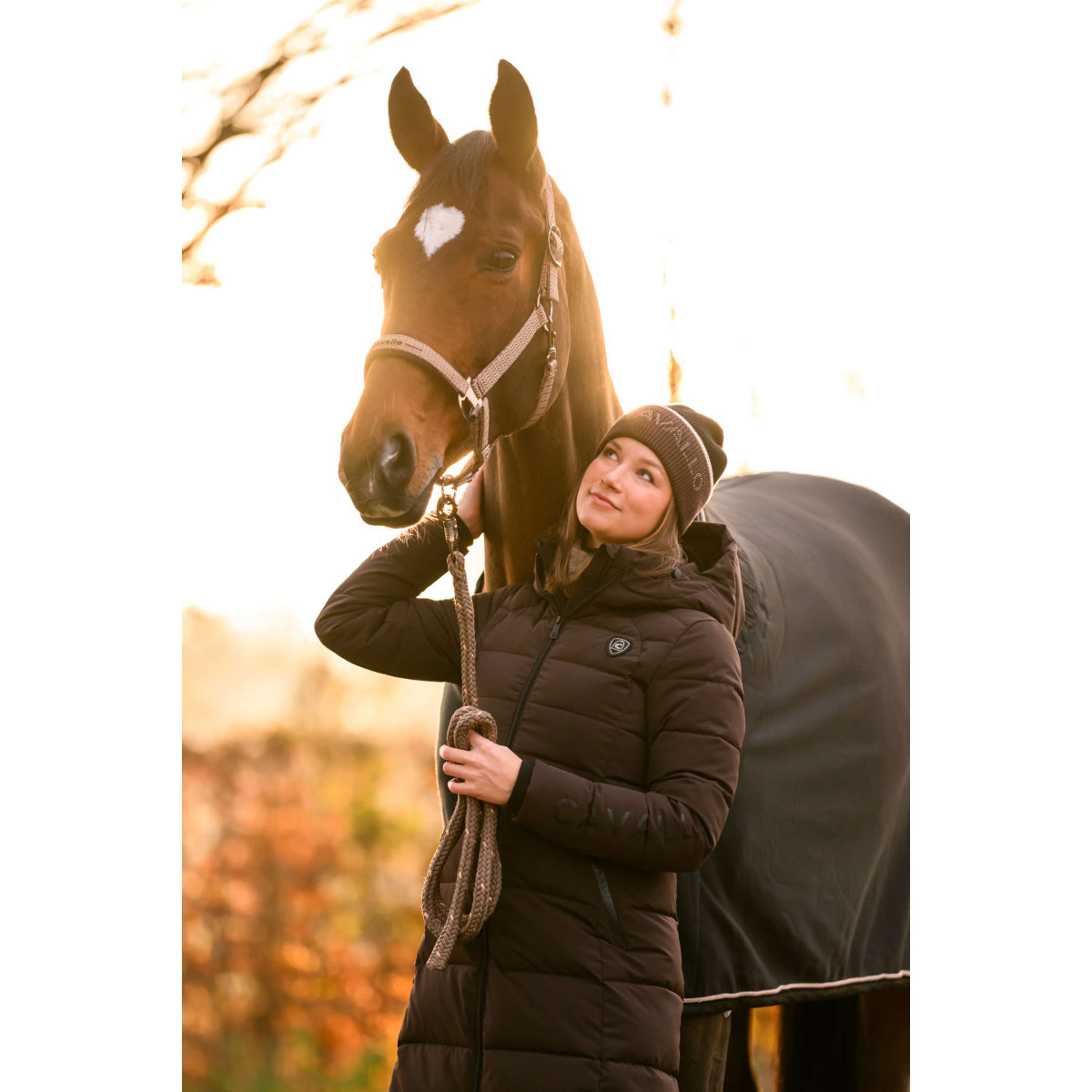 Cavallo Długi Płaszcz CavalDeni café noir