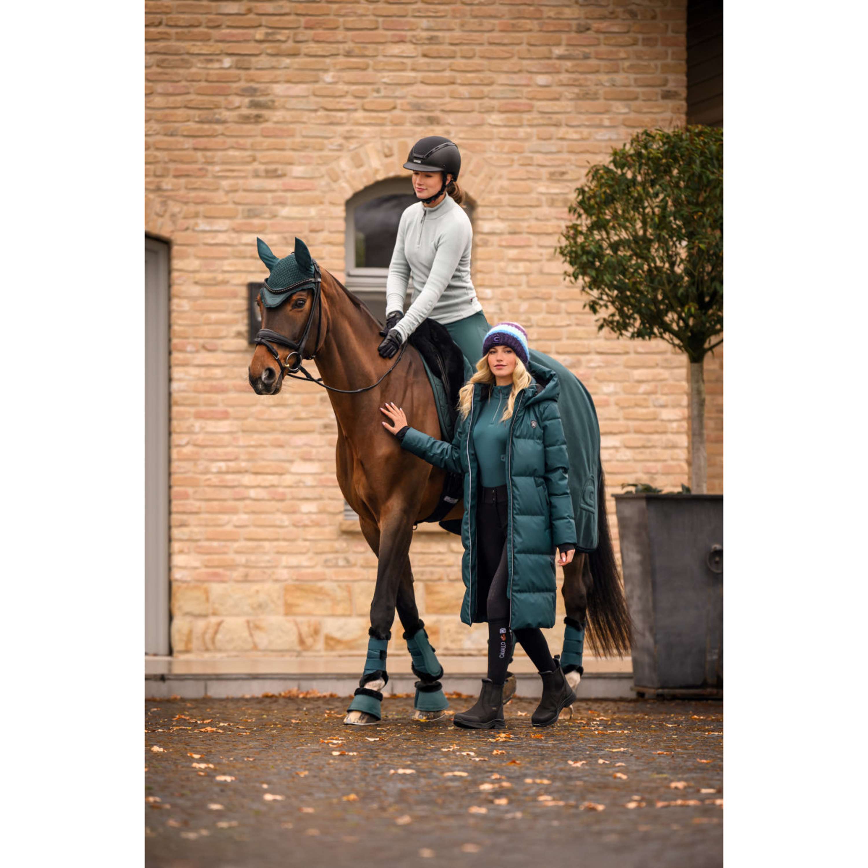 Cavallo Długi Płaszcz CavalDaly Dark Peacock