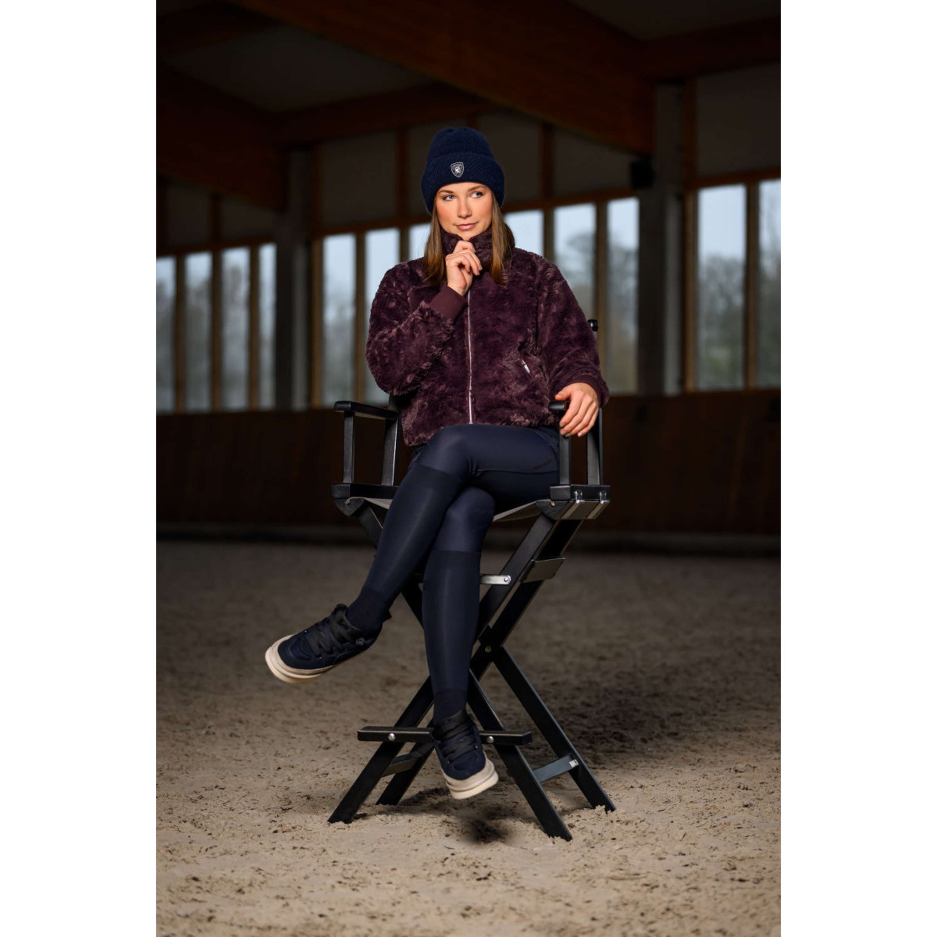 Cavallo Bluza Z Kapturem I Zamkiem CavalDea Dusty Plum