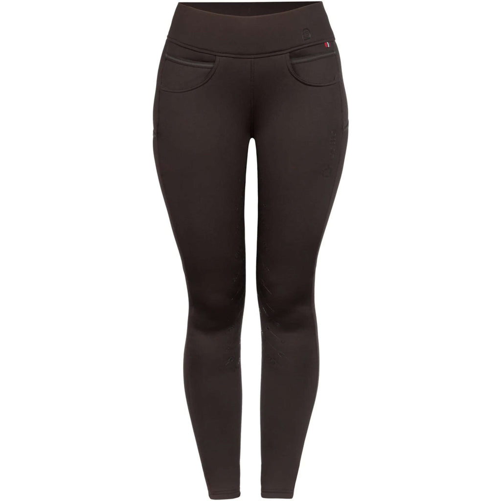 Leginsy jeździeckie Cavallo CavalLiz Grip Rl z pełnym lejem café noir