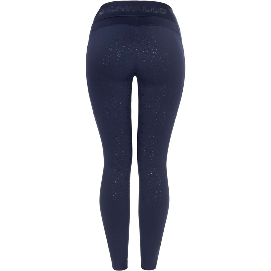 Cavallo Legginsy Jeździeckie CavalLenka Grip RL Full Grip Ciemno-niebieski