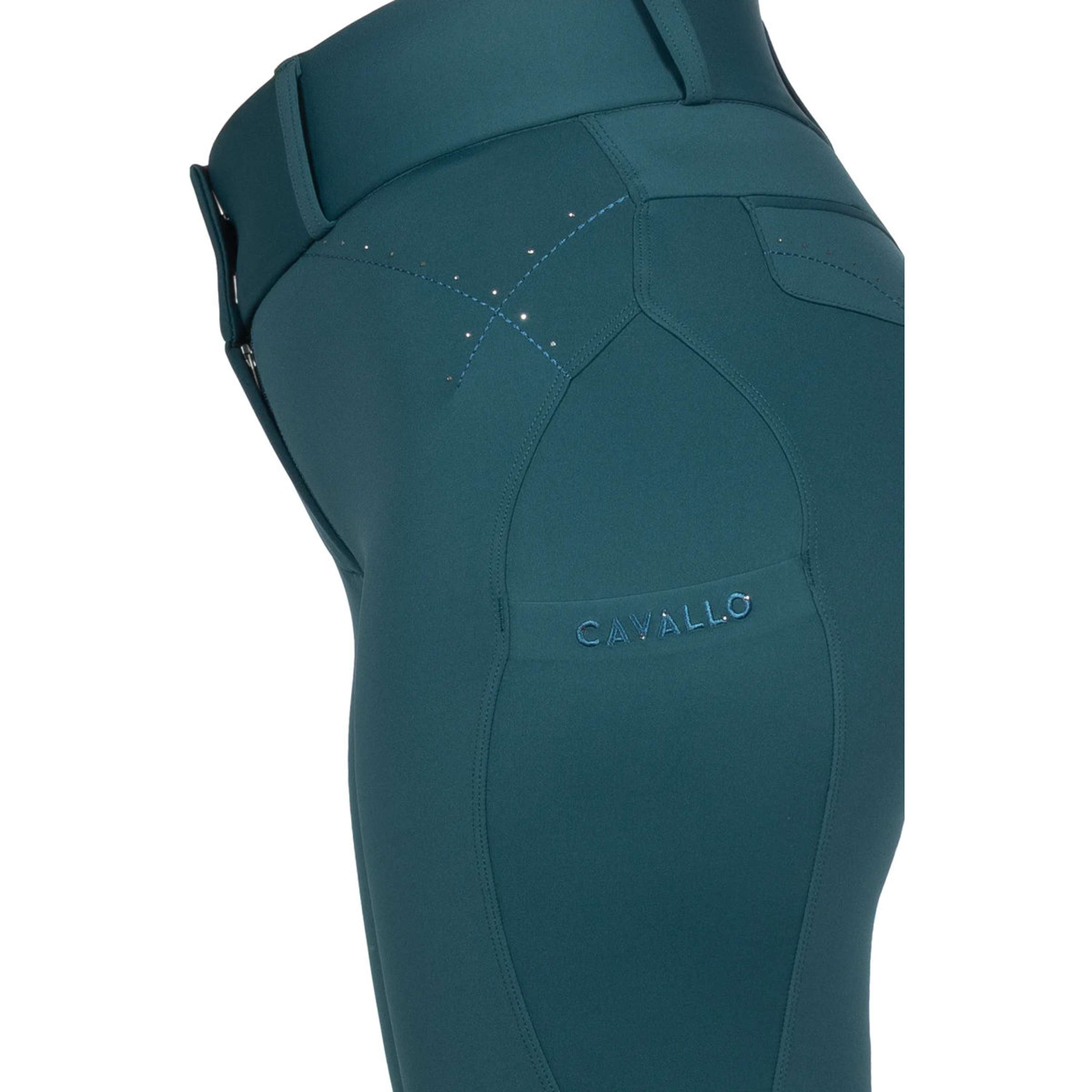 Bryczesy Cavallo CavalCandera Grip Mobile Full Grip Dark Peacock