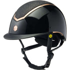 Kask jeździecki Charles Owen Kylo Sparkly MIPS Black Gloss/Rose Gold