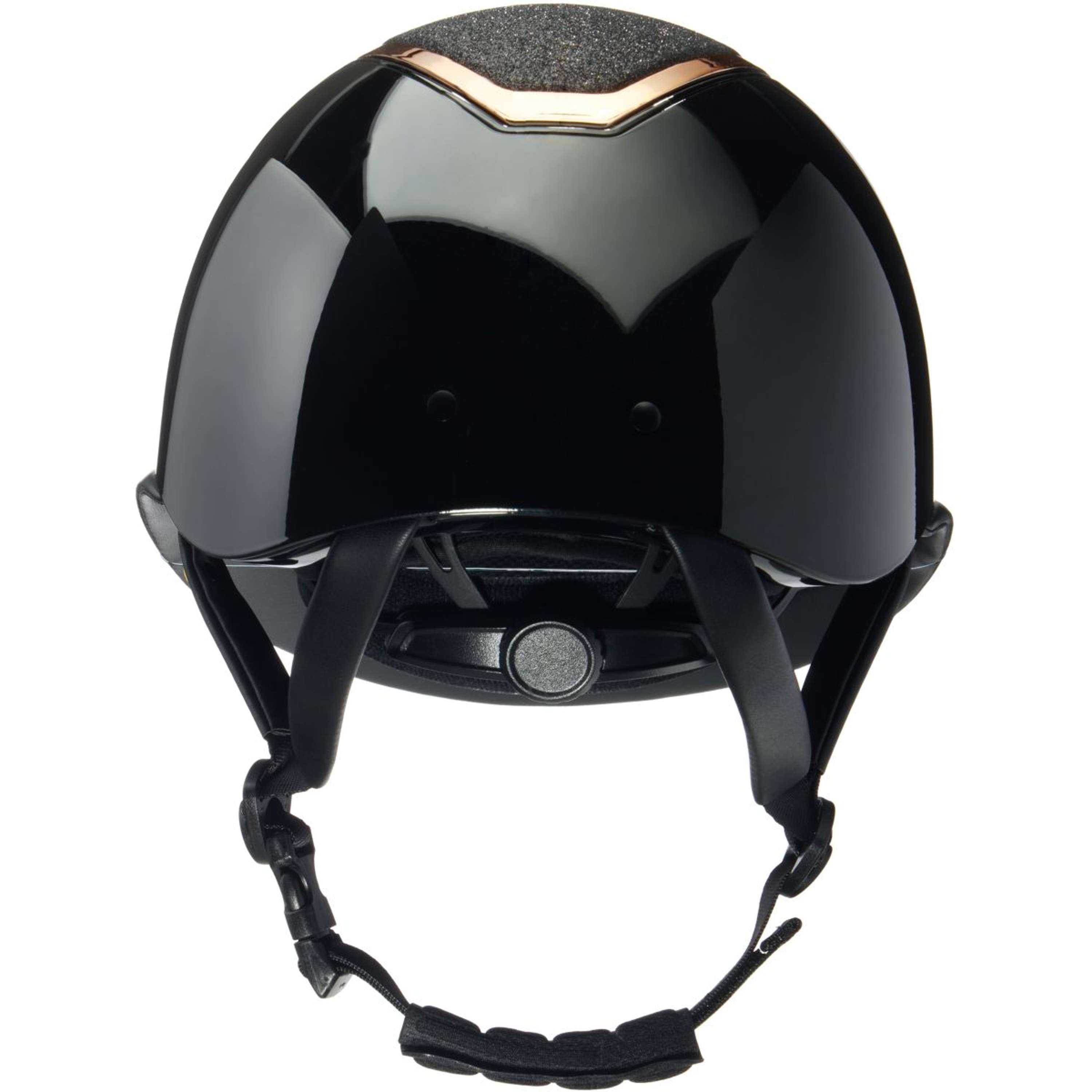 Charles Owen Kask Jeździecki Kylo Sparkly Wide Peak MIPS Black Gloss/Rose Gold