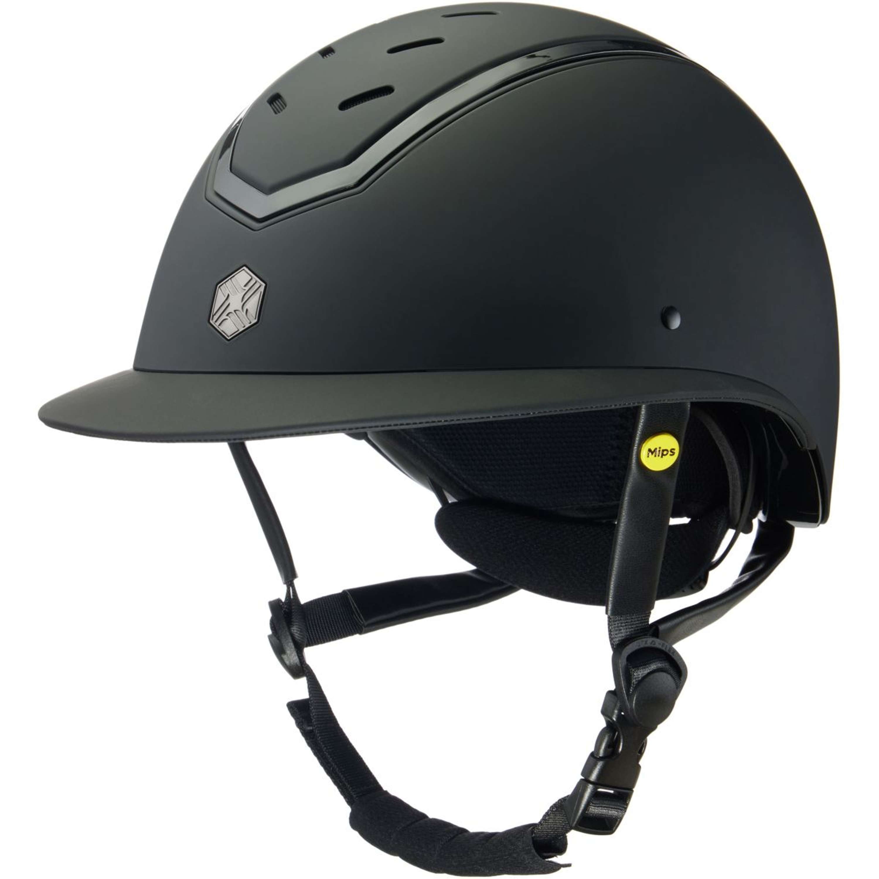 Charles Owen Kask Jeździecki Kylo Wide Peak MIPS Black Matte/Black Gloss