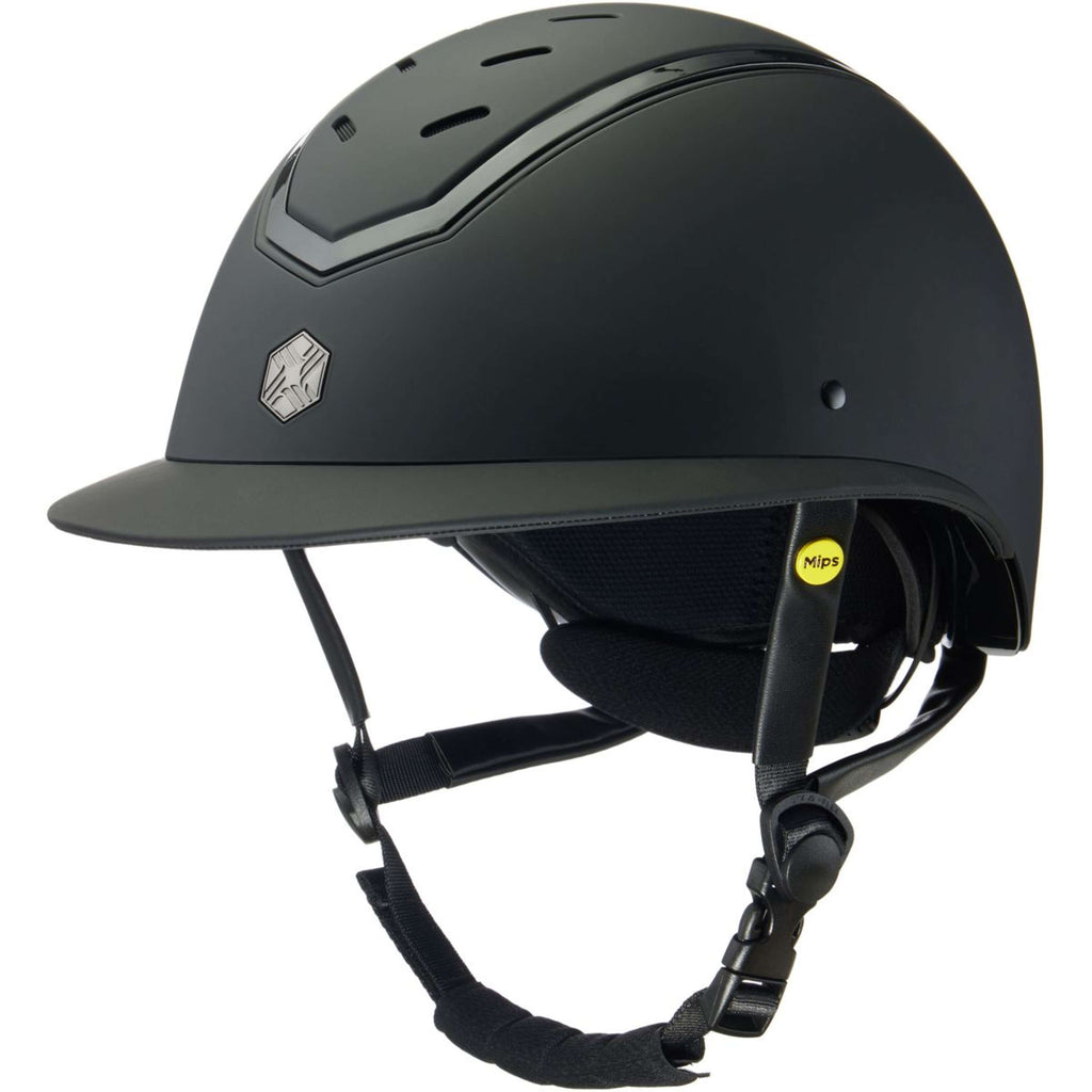 Kask jeździecki Charles Owen Kylo Wide Peak MIPS Black Matte/Black Gloss