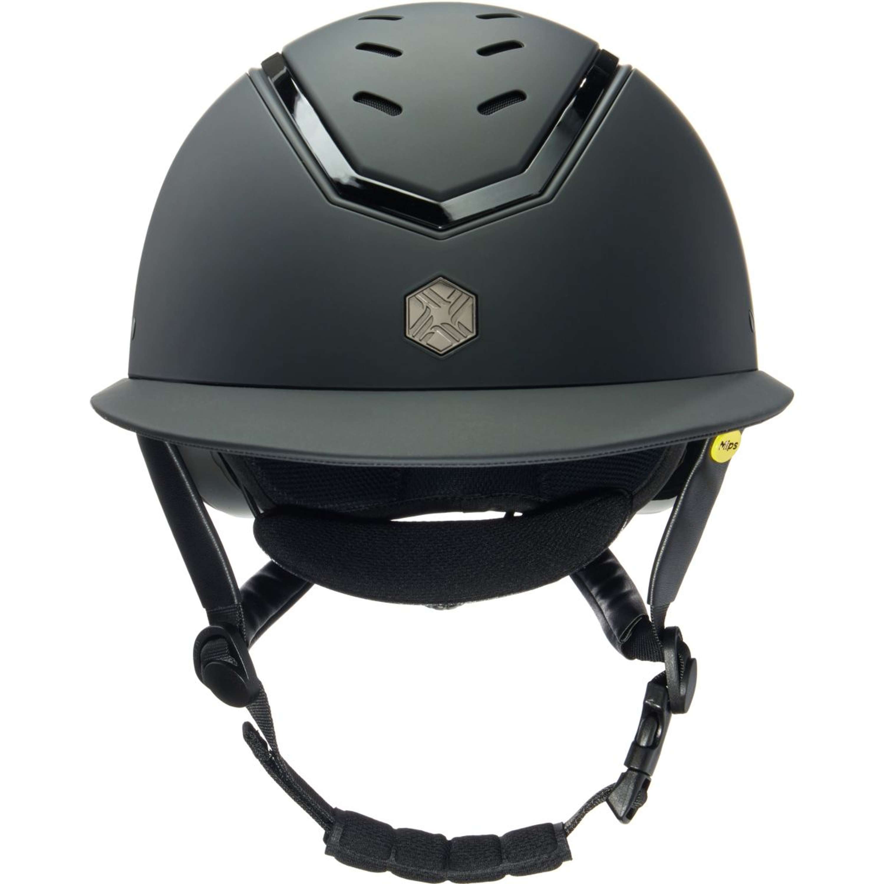 Charles Owen Kask Jeździecki Kylo Wide Peak MIPS Black Matte/Black Gloss