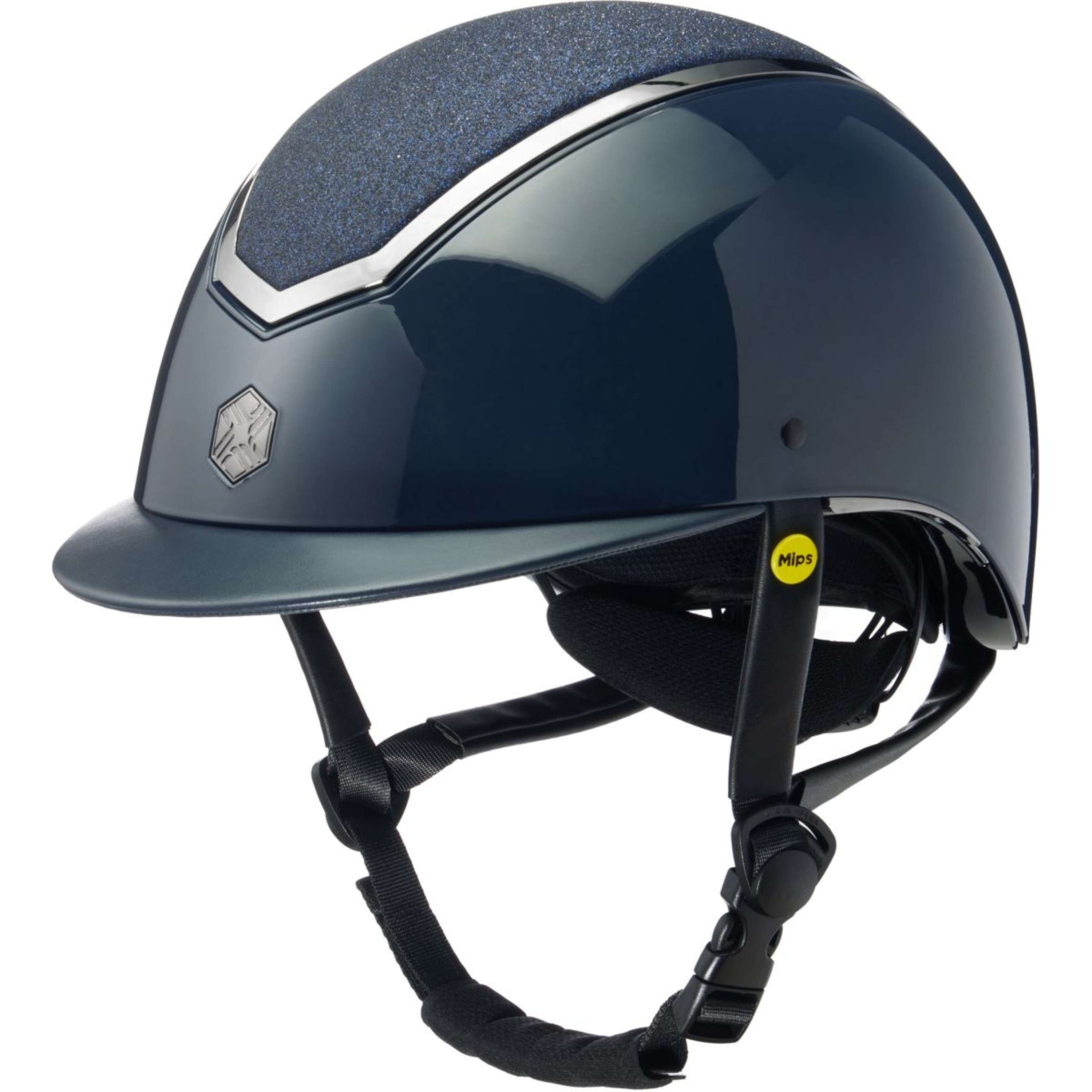 Charles Owen Kask Jeździecki Kylo Sparkly MIPS Navy Gloss/Pewter