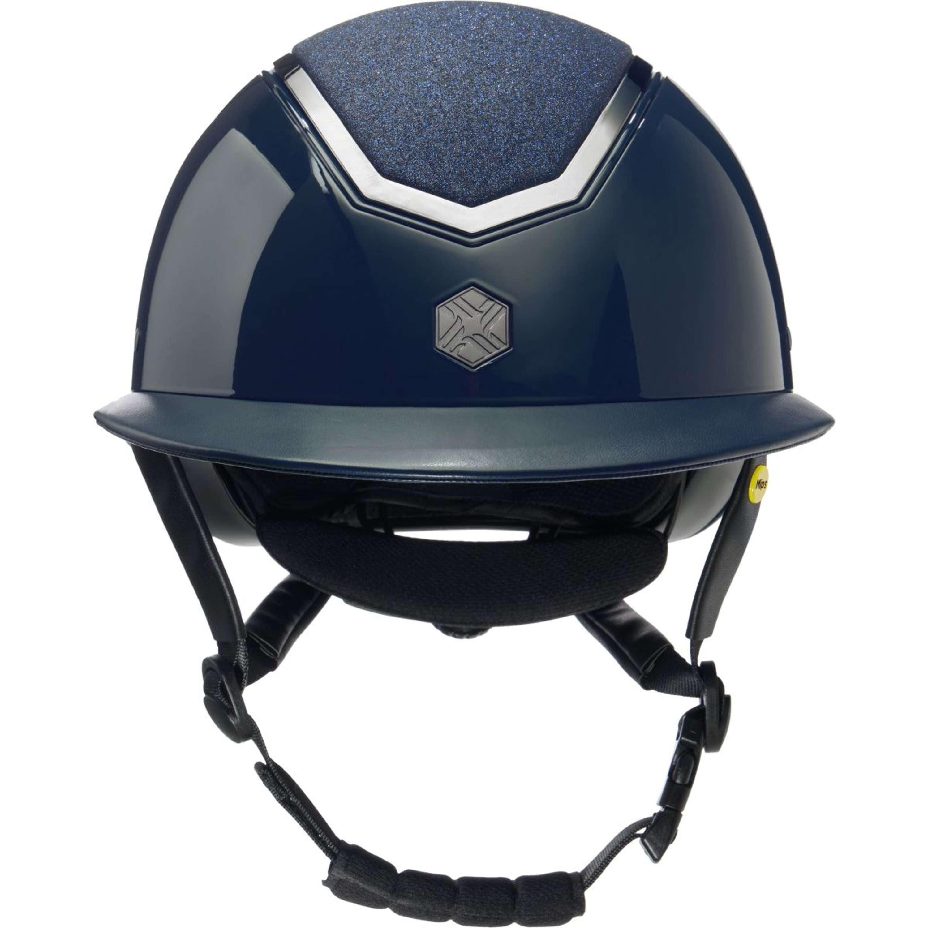 Kask jeździecki Charles Owen Kylo Sparkly Wide Peak MIPS Navy Gloss/Pewter