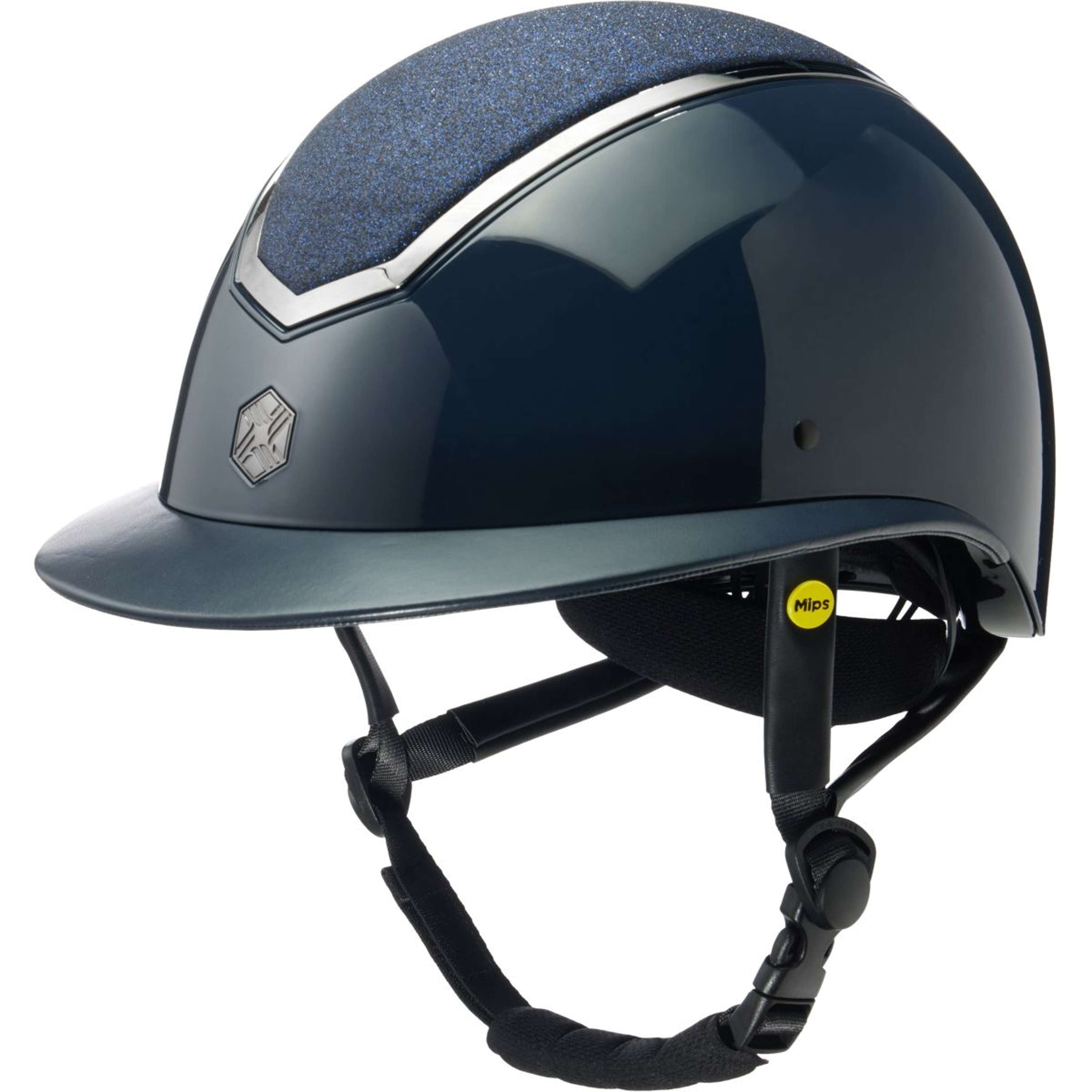 Kask jeździecki Charles Owen Kylo Sparkly Wide Peak MIPS Navy Gloss/Pewter