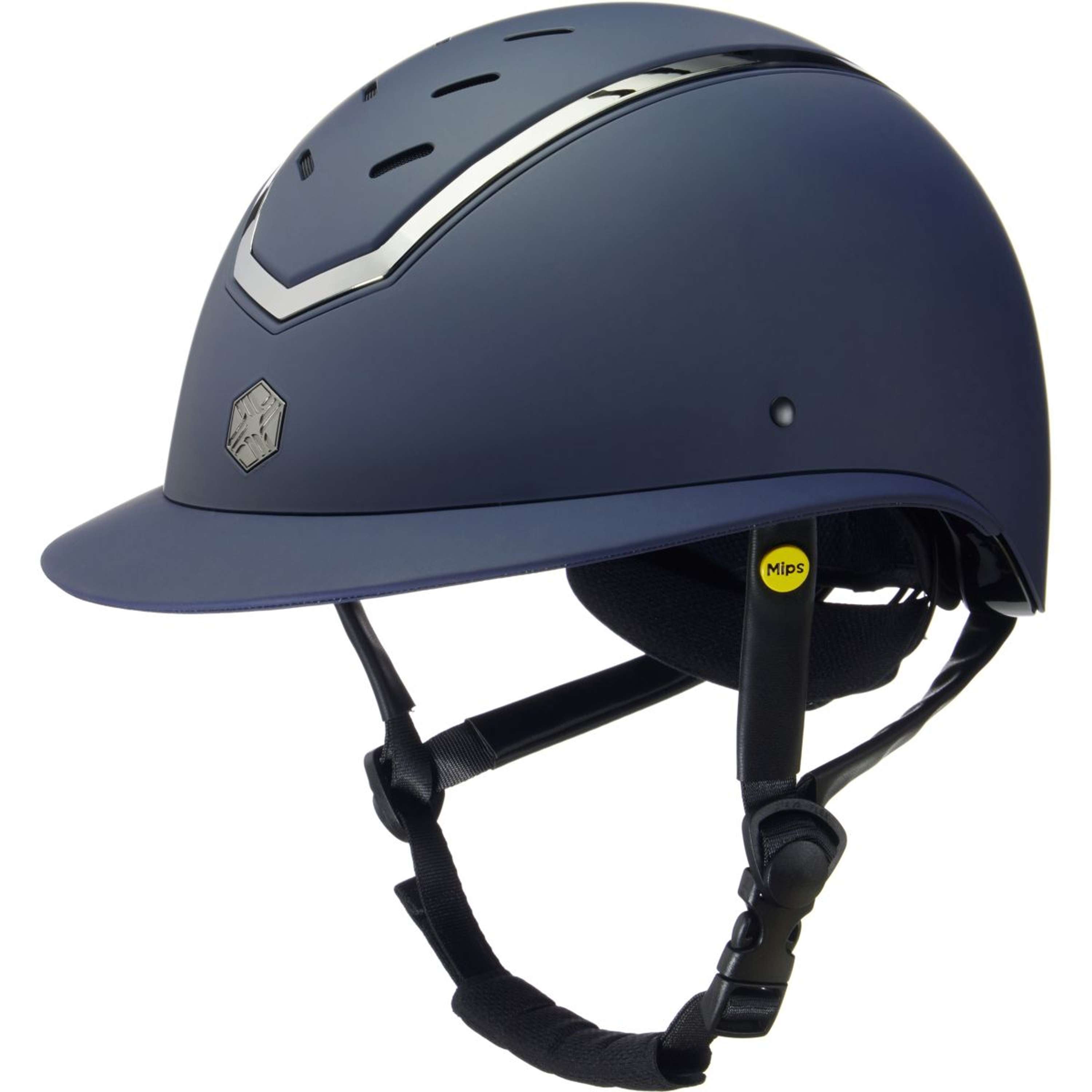 Charles Owen Kask Jeździecki Kylo Wide Peak MIPS Navy Matte/Pewter